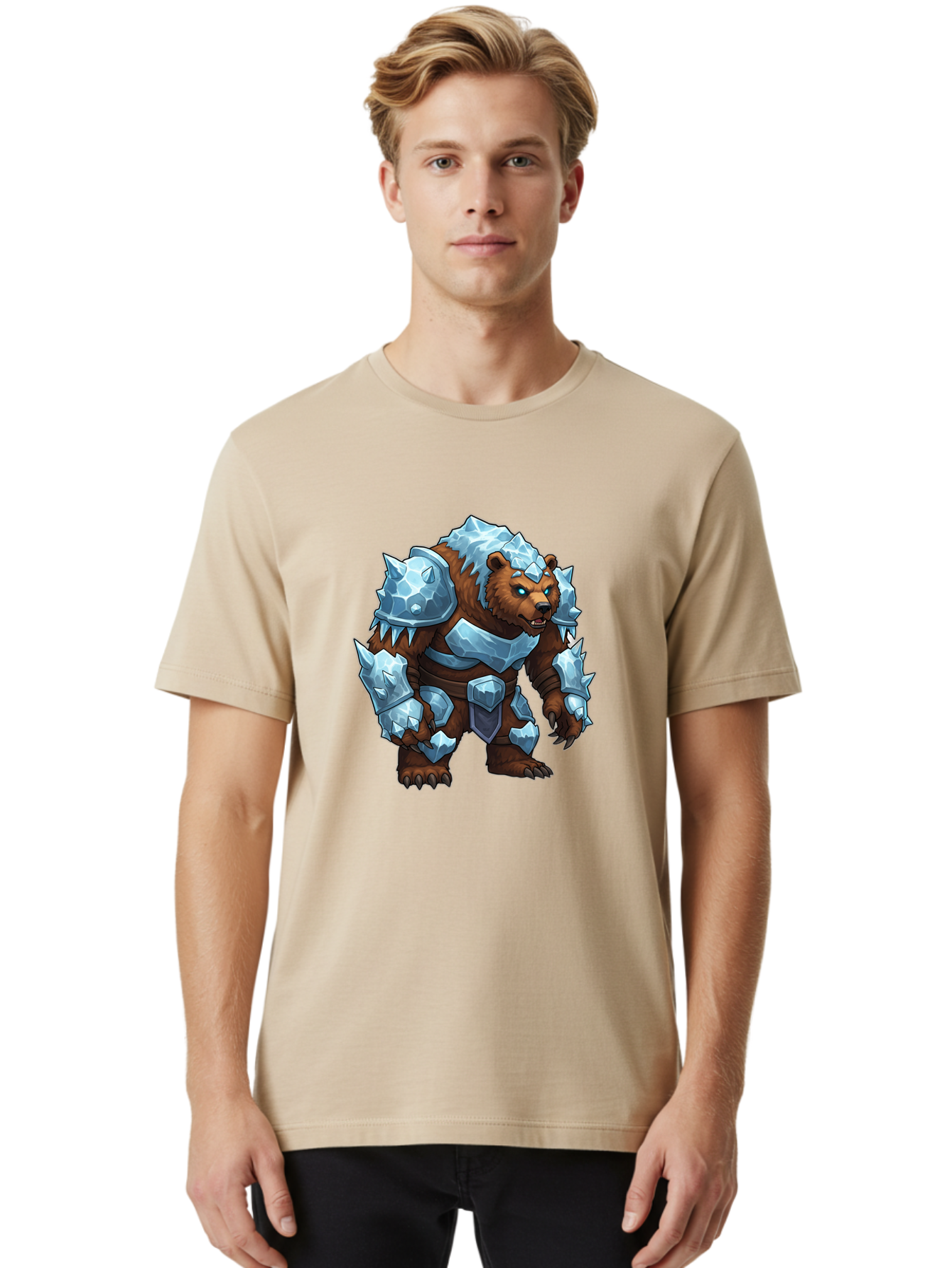 Armored-Bear-2 Men'S Graphic Tee, 100% Cotton, Comfortable Casual Summer Wear, Machine Washable, Vintage Camera, Old Camera, Antique Camera, Black Camera, Classic Photography, Photography Equipment, Nostalgic Device, Film Camera, Camera Art Bae828