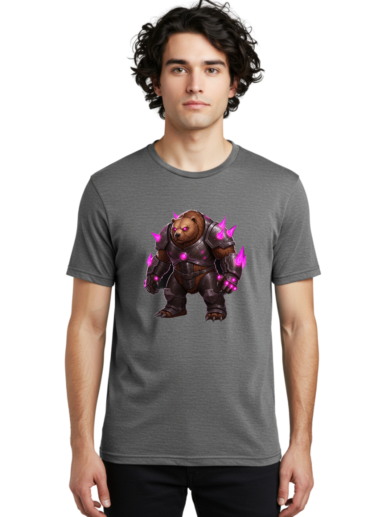 Armored-Brown-Bear-1 Men'S Graphic Tee, 100% Cotton, Comfortable Casual Summer Wear, Machine Washable, Vintage Camera, Old Camera, Antique Camera, Black Camera, Classic Photography, Photography Equipment, Nostalgic Device, Film Camera, Camera Art Bae830