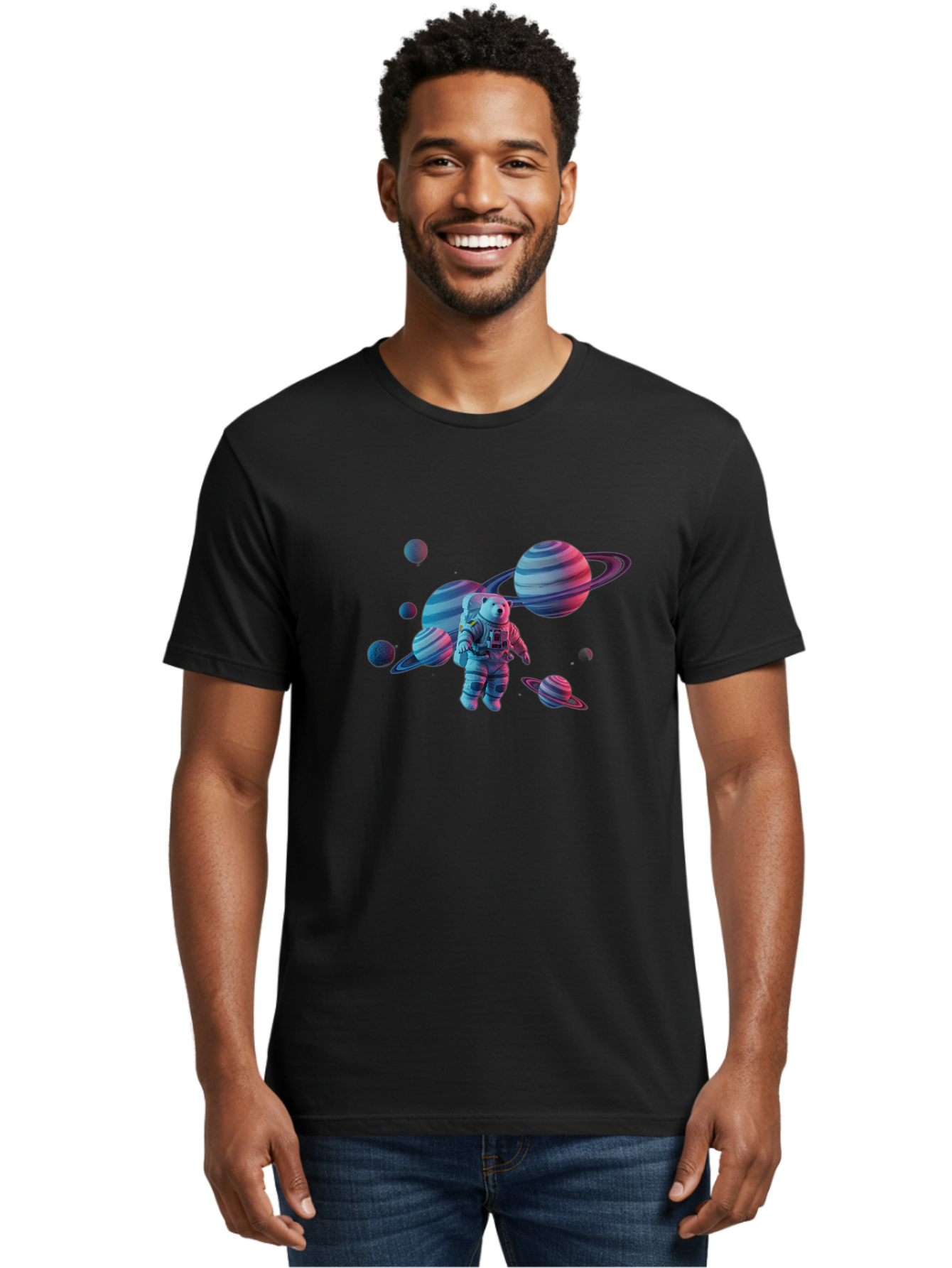 Astronaut-And-Planets Men'S Graphic Tee, 100% Cotton, Comfortable Casual Summer Wear, Machine Washable, Vintage Camera, Old Camera, Antique Camera, Black Camera, Classic Photography, Photography Equipment, Nostalgic Device, Film Camera, Camera Art Bae832