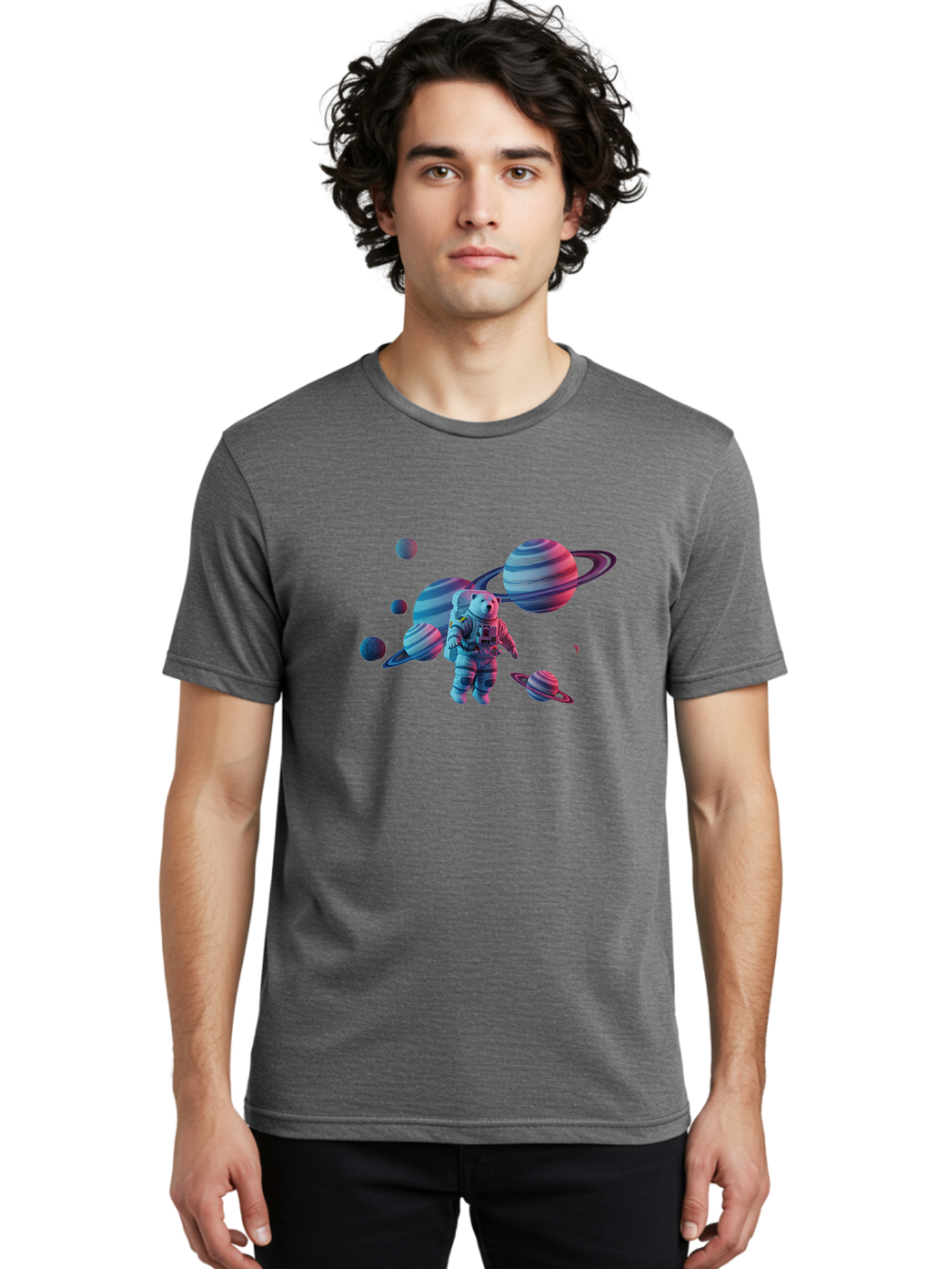Astronaut-And-Planets Men'S Graphic Tee, 100% Cotton, Comfortable Casual Summer Wear, Machine Washable, Vintage Camera, Old Camera, Antique Camera, Black Camera, Classic Photography, Photography Equipment, Nostalgic Device, Film Camera, Camera Art Bae832