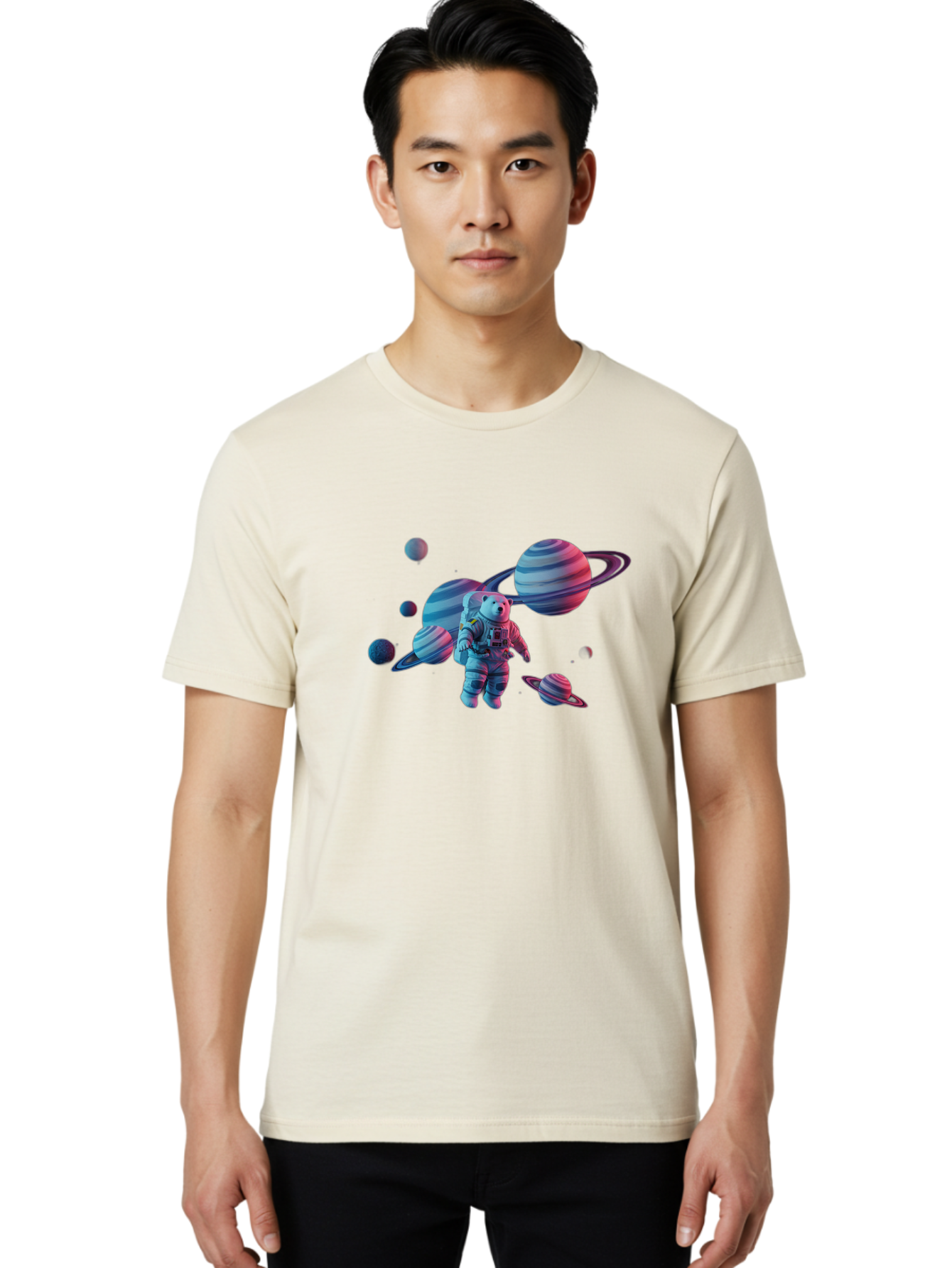 Astronaut-And-Planets Men'S Graphic Tee, 100% Cotton, Comfortable Casual Summer Wear, Machine Washable, Vintage Camera, Old Camera, Antique Camera, Black Camera, Classic Photography, Photography Equipment, Nostalgic Device, Film Camera, Camera Art Bae832