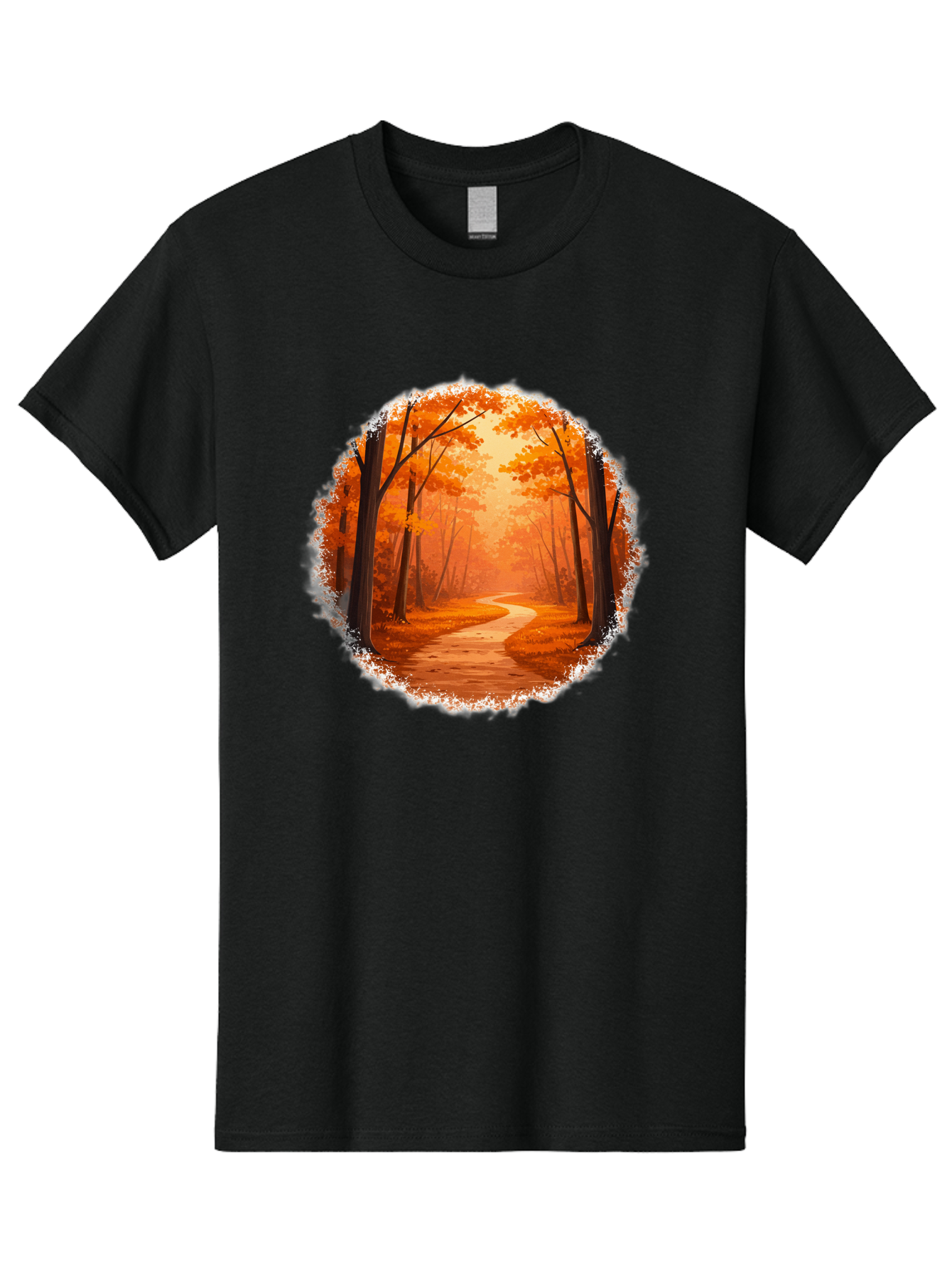 Autumn-Forest-Path Men'S Graphic Tee, 100% Cotton, Comfortable Casual Summer Wear, Machine Washable, Vintage Camera, Old Camera, Antique Camera, Black Camera, Classic Photography, Photography Equipment, Nostalgic Device, Film Camera, Camera Art Bae834