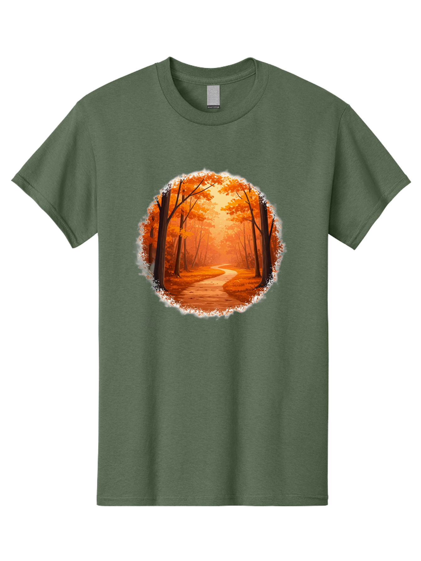 Autumn-Forest-Path Men'S Graphic Tee, 100% Cotton, Comfortable Casual Summer Wear, Machine Washable, Vintage Camera, Old Camera, Antique Camera, Black Camera, Classic Photography, Photography Equipment, Nostalgic Device, Film Camera, Camera Art Bae834