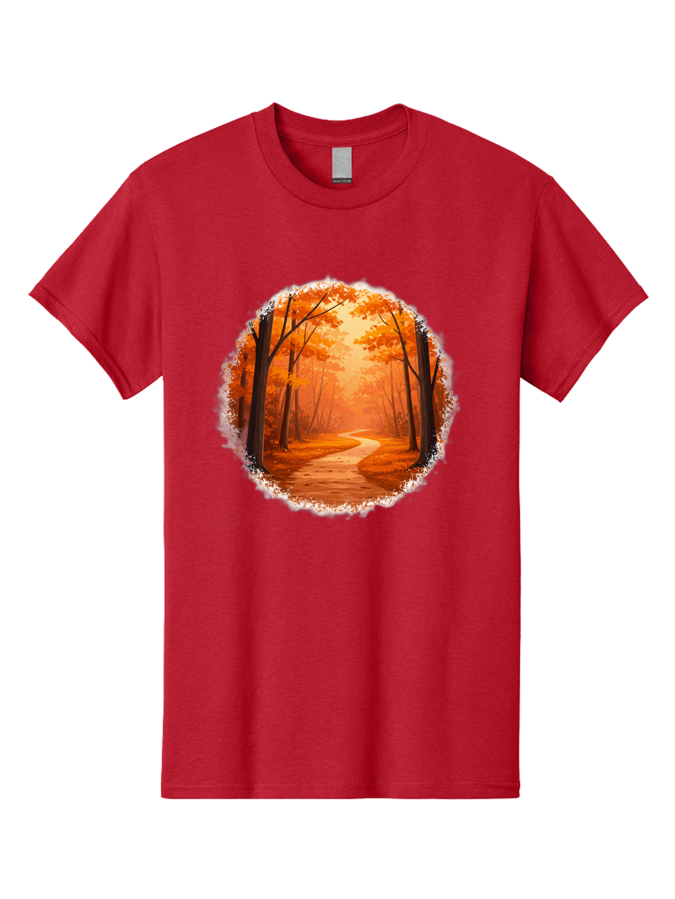 Autumn-Forest-Path Men'S Graphic Tee, 100% Cotton, Comfortable Casual Summer Wear, Machine Washable, Vintage Camera, Old Camera, Antique Camera, Black Camera, Classic Photography, Photography Equipment, Nostalgic Device, Film Camera, Camera Art Bae834