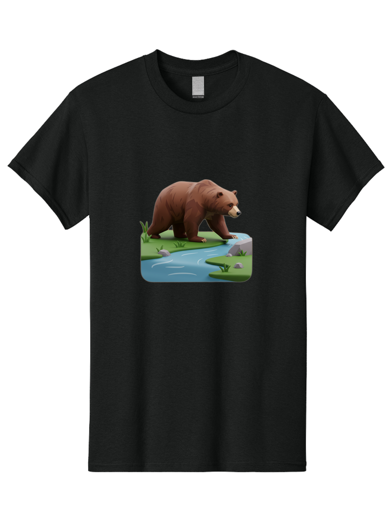 Bear-By-River Men'S Graphic Tee, 100% Cotton, Comfortable Casual Summer Wear, Machine Washable, Vintage Camera, Old Camera, Antique Camera, Black Camera, Classic Photography, Photography Equipment, Nostalgic Device, Film Camera, Camera Art Bae846