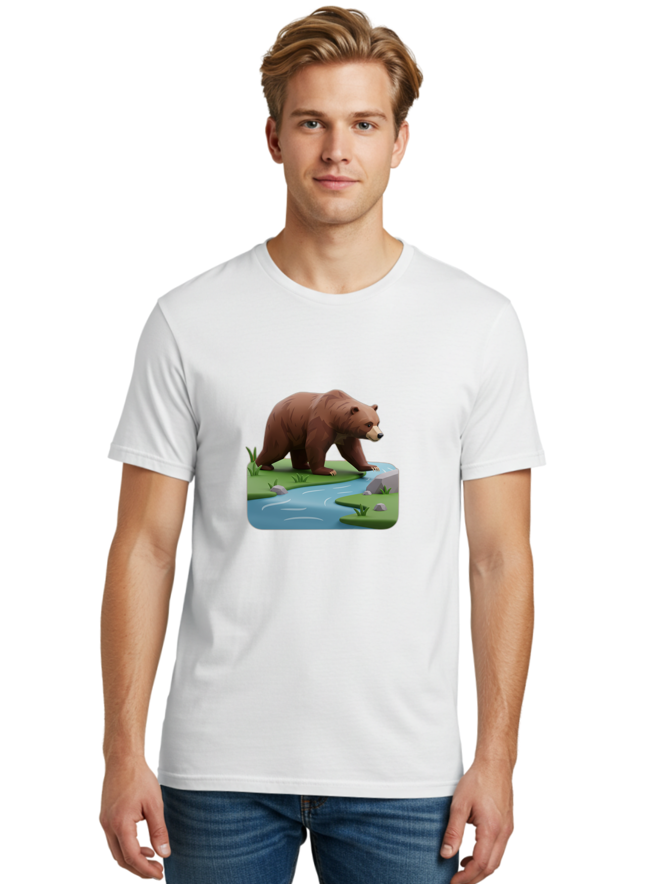 Bear-By-River Men'S Graphic Tee, 100% Cotton, Comfortable Casual Summer Wear, Machine Washable, Vintage Camera, Old Camera, Antique Camera, Black Camera, Classic Photography, Photography Equipment, Nostalgic Device, Film Camera, Camera Art Bae846