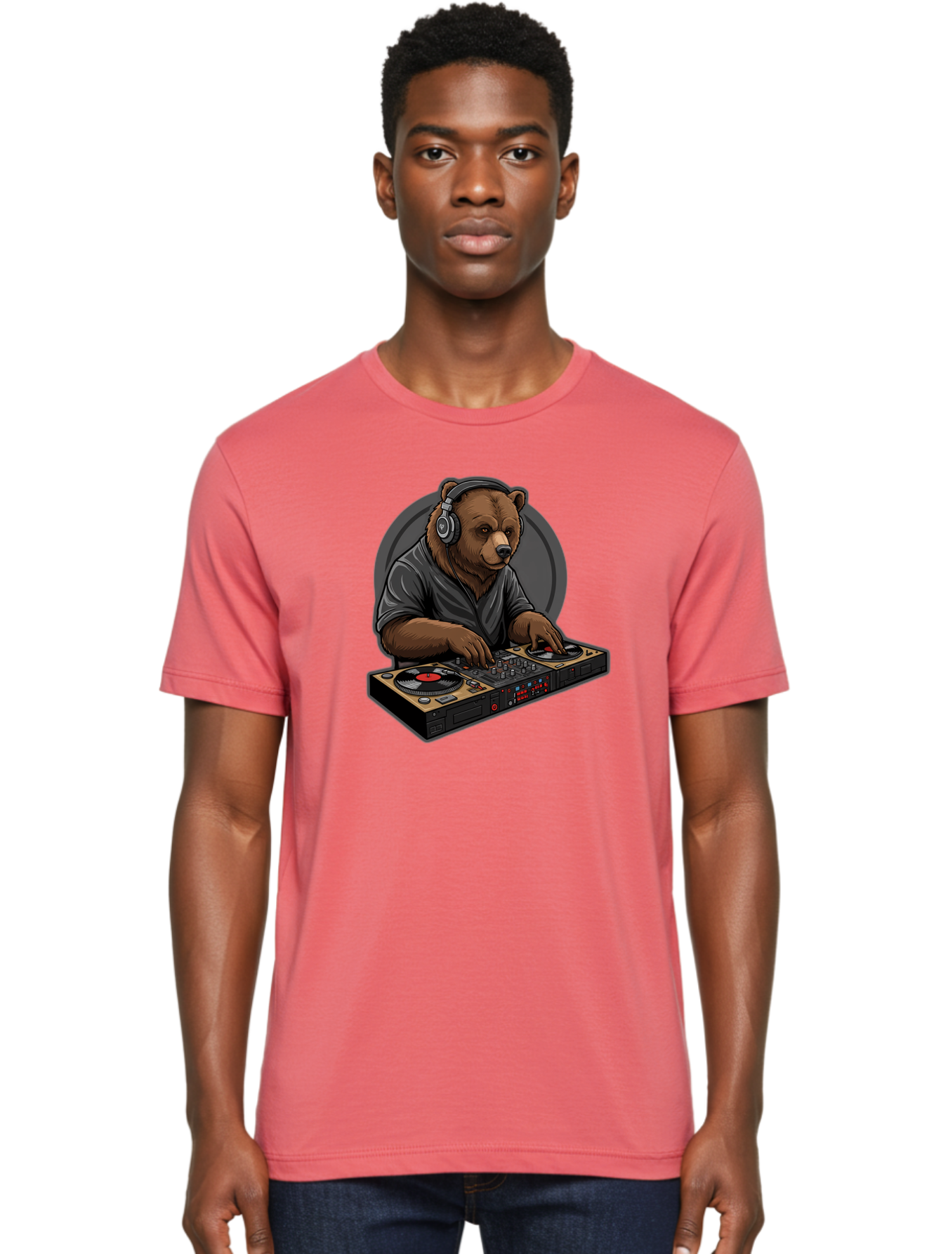Bear-Dj Men'S Graphic Tee, 100% Cotton, Comfortable Casual Summer Wear, Machine Washable, Vintage Camera, Old Camera, Antique Camera, Black Camera, Classic Photography, Photography Equipment, Nostalgic Device, Film Camera, Camera Art Bae850