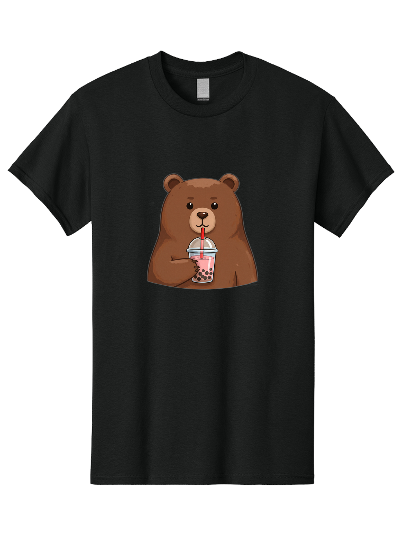 Bear-Drinking-Boba Men'S Graphic Tee, 100% Cotton, Comfortable Casual Summer Wear, Machine Washable, Vintage Camera, Old Camera, Antique Camera, Black Camera, Classic Photography, Photography Equipment, Nostalgic Device, Film Camera, Camera Art Bae851