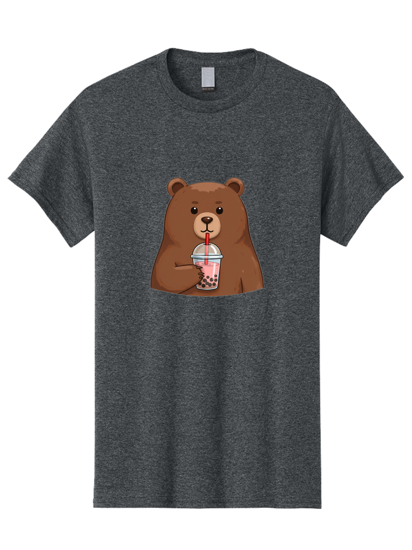 Bear-Drinking-Boba Men'S Graphic Tee, 100% Cotton, Comfortable Casual Summer Wear, Machine Washable, Vintage Camera, Old Camera, Antique Camera, Black Camera, Classic Photography, Photography Equipment, Nostalgic Device, Film Camera, Camera Art Bae851