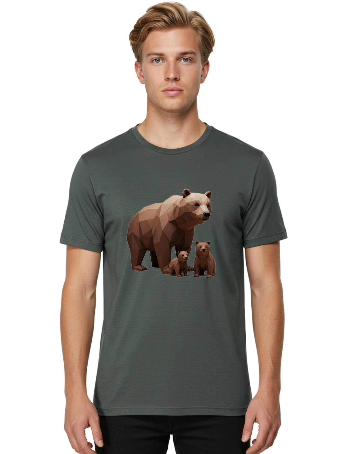 Bear-Family Men'S Graphic Tee, 100% Cotton, Comfortable Casual Summer Wear, Machine Washable, Vintage Camera, Old Camera, Antique Camera, Black Camera, Classic Photography, Photography Equipment, Nostalgic Device, Film Camera, Camera Art Bae852