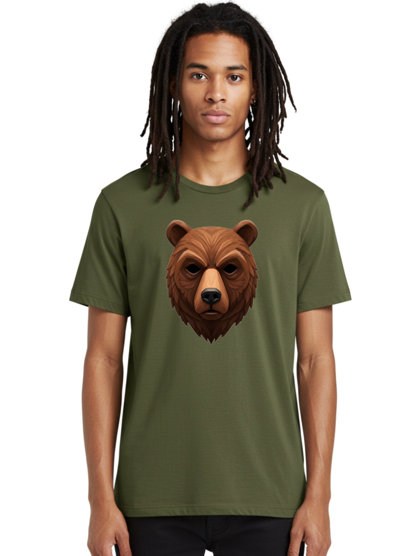 Bear-Head-1 Men'S Graphic Tee, 100% Cotton, Comfortable Casual Summer Wear, Machine Washable, Vintage Camera, Old Camera, Antique Camera, Black Camera, Classic Photography, Photography Equipment, Nostalgic Device, Film Camera, Camera Art Bae853