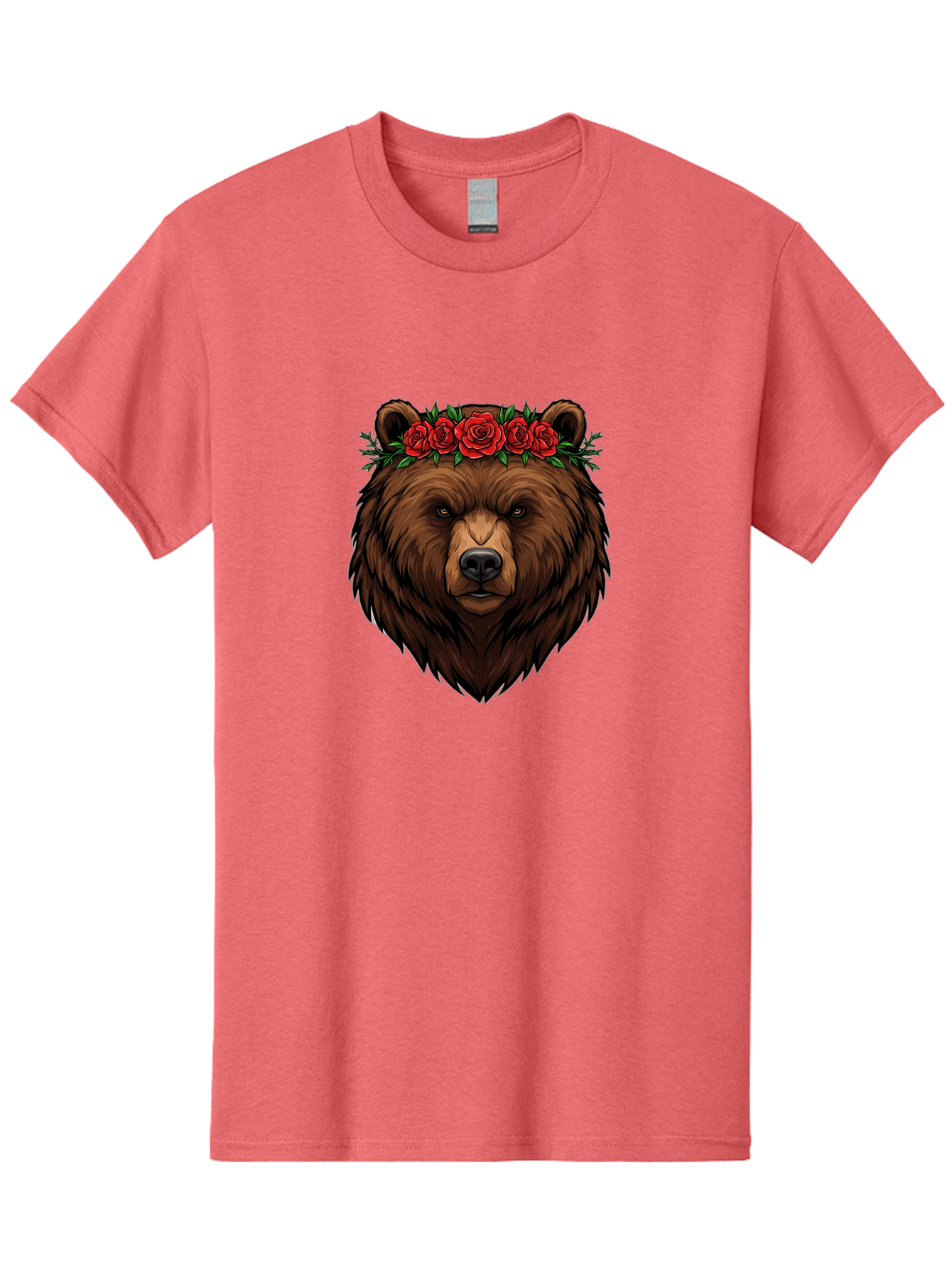 Bear-Head-With-Roses Men'S Graphic Tee, 100% Cotton, Comfortable Casual Summer Wear, Machine Washable, Vintage Camera, Old Camera, Antique Camera, Black Camera, Classic Photography, Photography Equipment, Nostalgic Device, Film Camera, Camera Art Bae854