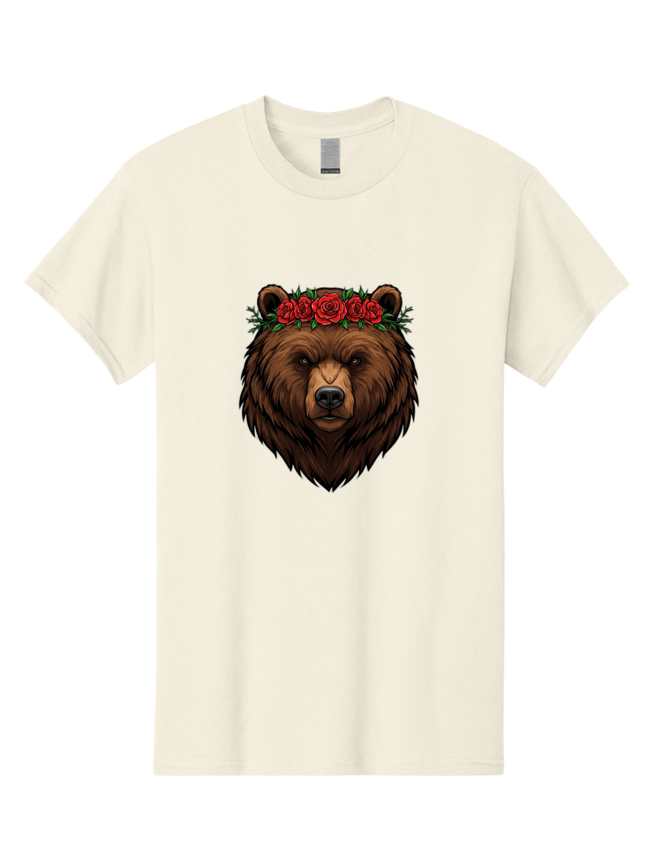 Bear-Head-With-Roses Men'S Graphic Tee, 100% Cotton, Comfortable Casual Summer Wear, Machine Washable, Vintage Camera, Old Camera, Antique Camera, Black Camera, Classic Photography, Photography Equipment, Nostalgic Device, Film Camera, Camera Art Bae854