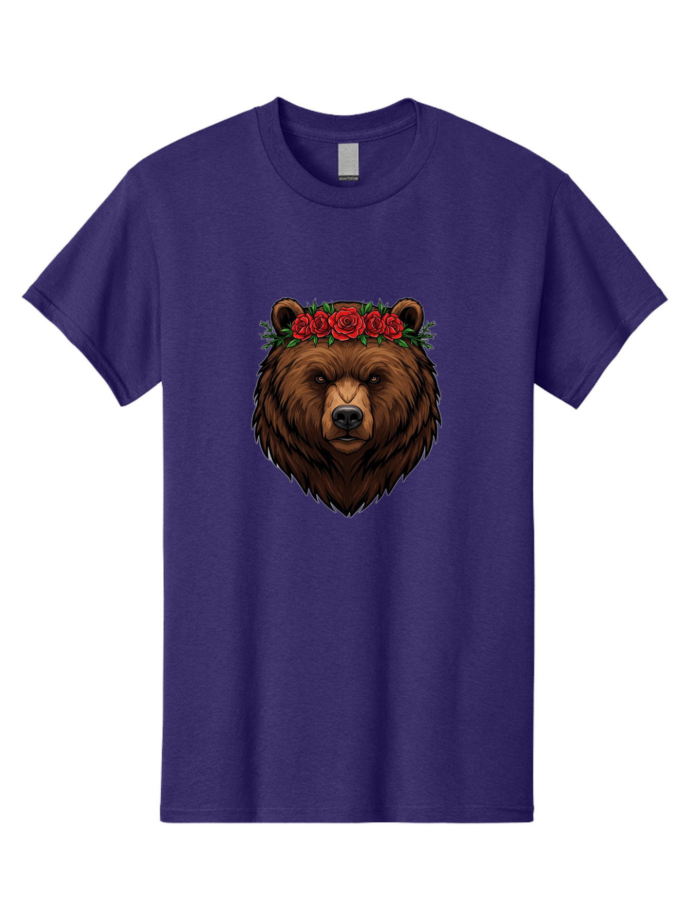 Bear-Head-With-Roses Men'S Graphic Tee, 100% Cotton, Comfortable Casual Summer Wear, Machine Washable, Vintage Camera, Old Camera, Antique Camera, Black Camera, Classic Photography, Photography Equipment, Nostalgic Device, Film Camera, Camera Art Bae854