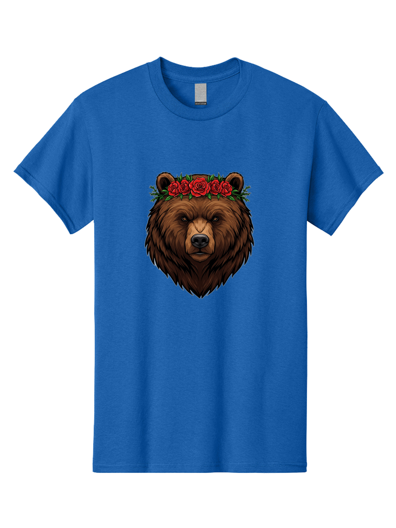 Bear-Head-With-Roses Men'S Graphic Tee, 100% Cotton, Comfortable Casual Summer Wear, Machine Washable, Vintage Camera, Old Camera, Antique Camera, Black Camera, Classic Photography, Photography Equipment, Nostalgic Device, Film Camera, Camera Art Bae854