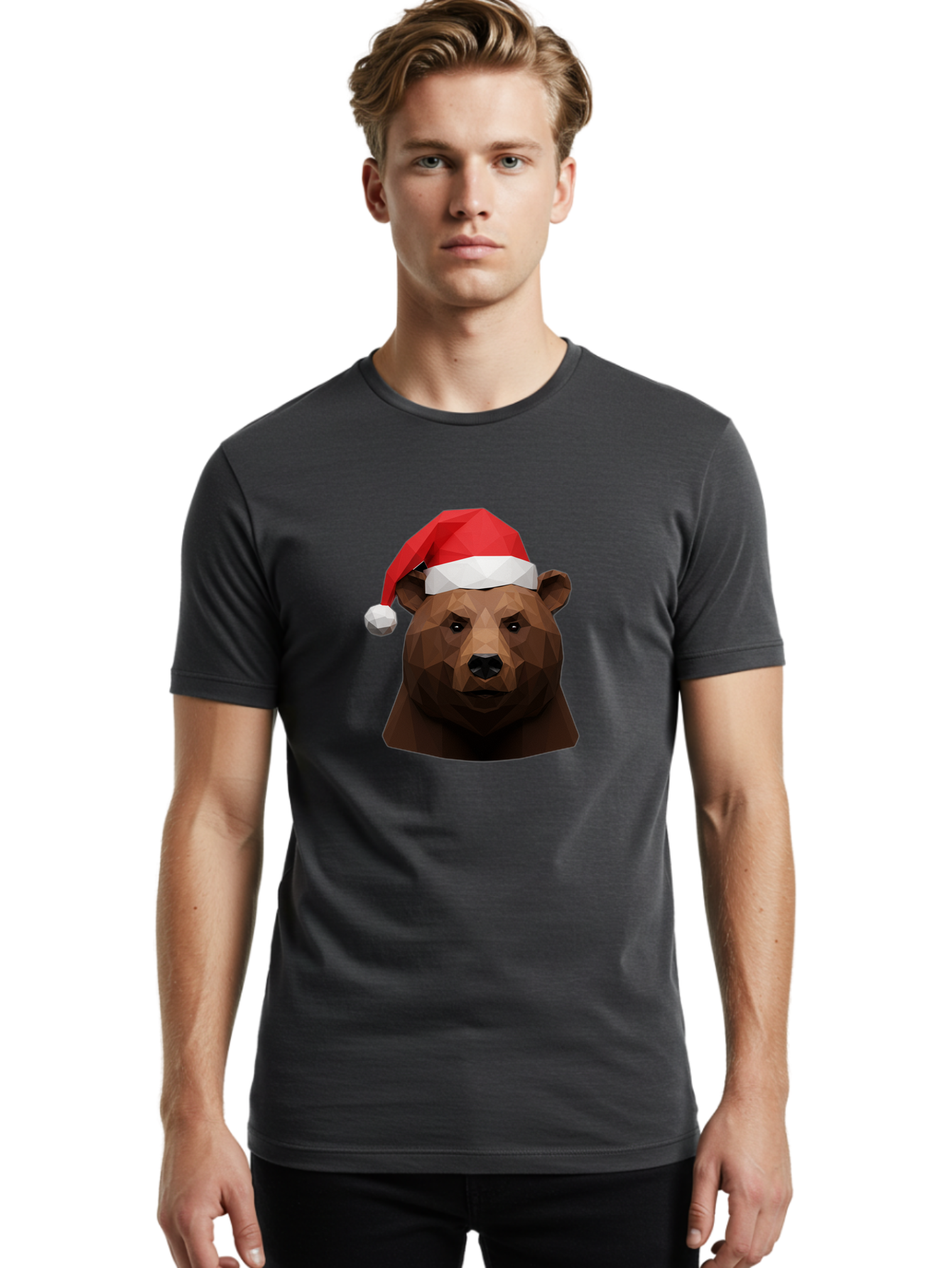 Bear-Head-With-Santa-Hat Men'S Graphic Tee, 100% Cotton, Comfortable Casual Summer Wear, Machine Washable, Vintage Camera, Old Camera, Antique Camera, Black Camera, Classic Photography, Photography Equipment, Nostalgic Device, Film Camera, Bae855
