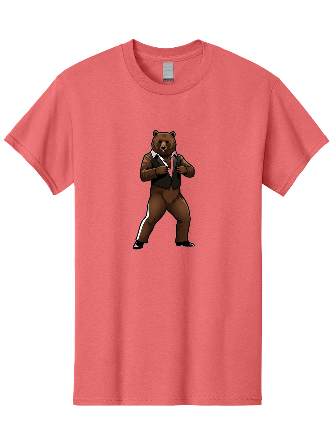 Bear-In-Suit Men'S Graphic Tee, 100% Cotton, Comfortable Casual Summer Wear, Machine Washable, Vintage Camera, Old Camera, Antique Camera, Black Camera, Classic Photography, Photography Equipment, Nostalgic Device, Film Camera, Camera Art Bae860