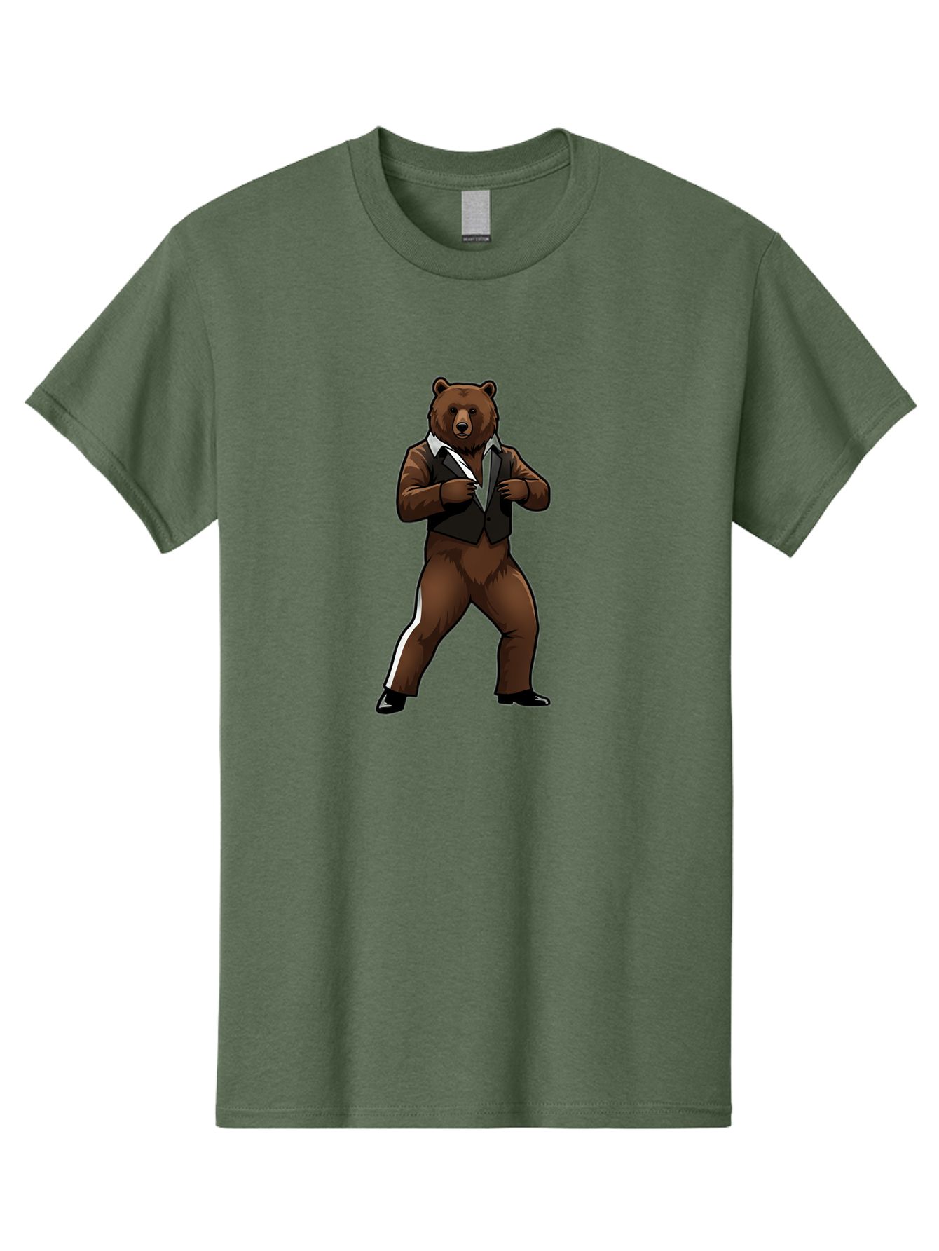 Bear-In-Suit Men'S Graphic Tee, 100% Cotton, Comfortable Casual Summer Wear, Machine Washable, Vintage Camera, Old Camera, Antique Camera, Black Camera, Classic Photography, Photography Equipment, Nostalgic Device, Film Camera, Camera Art Bae860