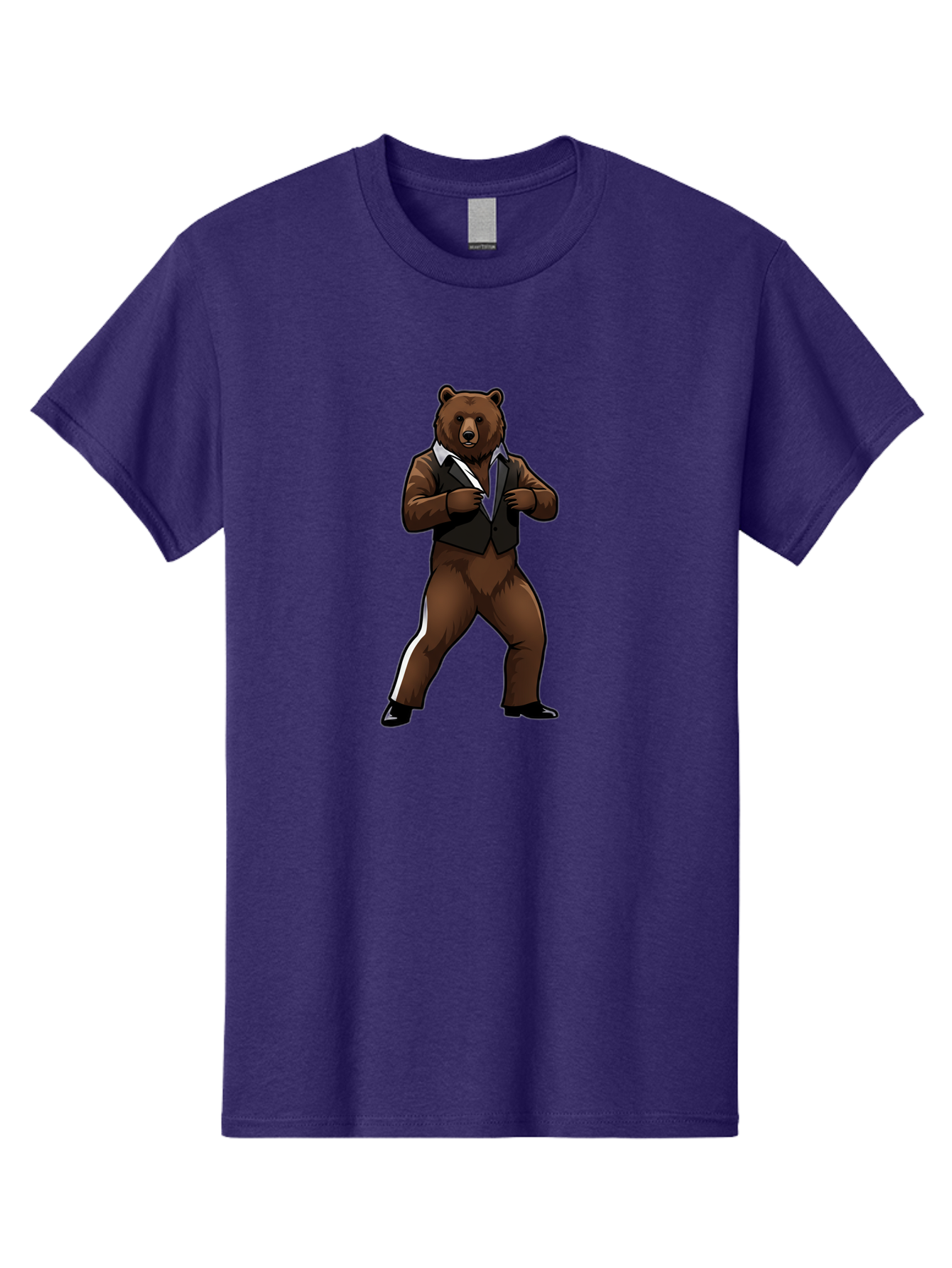 Bear-In-Suit Men'S Graphic Tee, 100% Cotton, Comfortable Casual Summer Wear, Machine Washable, Vintage Camera, Old Camera, Antique Camera, Black Camera, Classic Photography, Photography Equipment, Nostalgic Device, Film Camera, Camera Art Bae860
