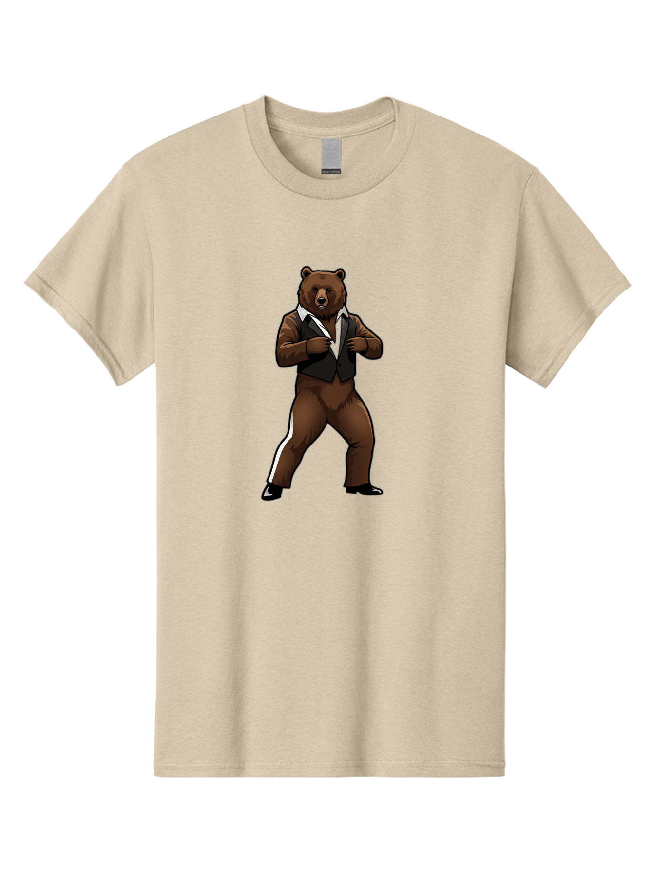 Bear-In-Suit Men'S Graphic Tee, 100% Cotton, Comfortable Casual Summer Wear, Machine Washable, Vintage Camera, Old Camera, Antique Camera, Black Camera, Classic Photography, Photography Equipment, Nostalgic Device, Film Camera, Camera Art Bae860