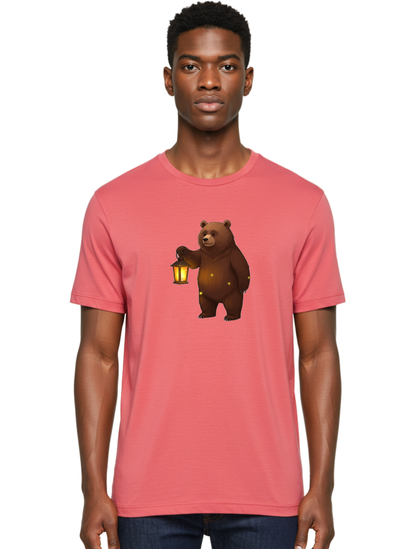 Bear-Lantern Men'S Graphic Tee, 100% Cotton, Comfortable Casual Summer Wear, Machine Washable, Vintage Camera, Old Camera, Antique Camera, Black Camera, Classic Photography, Photography Equipment, Nostalgic Device, Film Camera, Camera Art Bae861