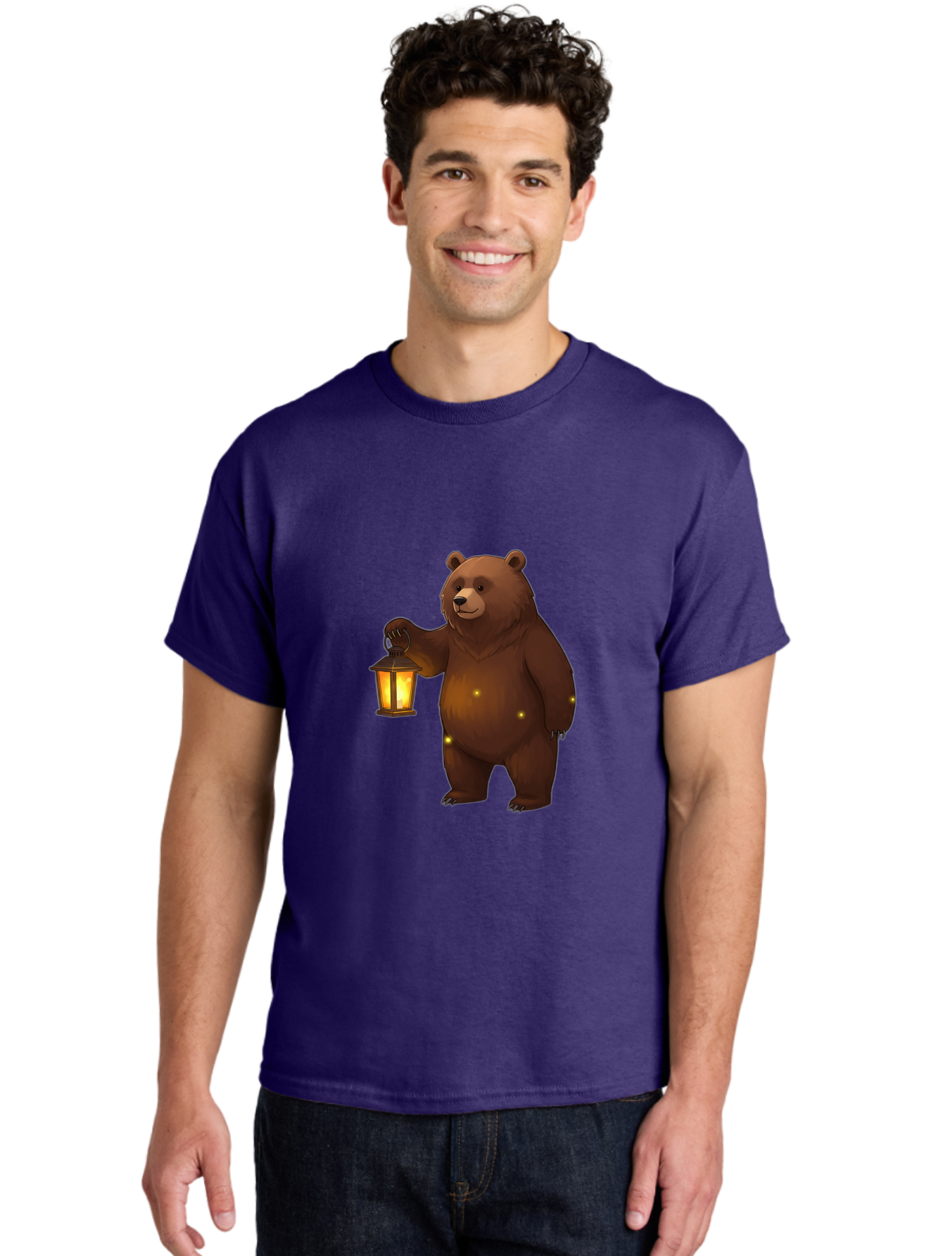 Bear-Lantern Men'S Graphic Tee, 100% Cotton, Comfortable Casual Summer Wear, Machine Washable, Vintage Camera, Old Camera, Antique Camera, Black Camera, Classic Photography, Photography Equipment, Nostalgic Device, Film Camera, Camera Art Bae861