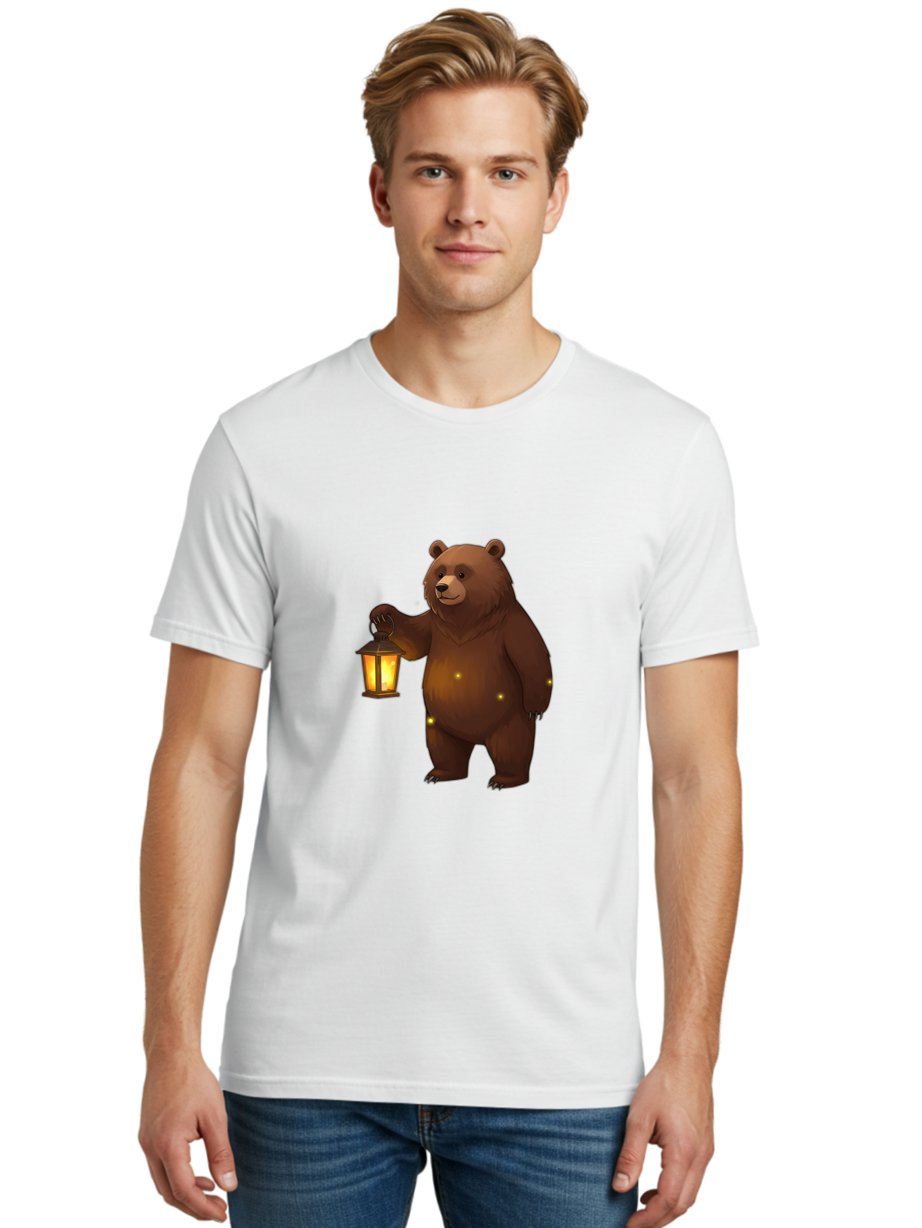Bear-Lantern Men'S Graphic Tee, 100% Cotton, Comfortable Casual Summer Wear, Machine Washable, Vintage Camera, Old Camera, Antique Camera, Black Camera, Classic Photography, Photography Equipment, Nostalgic Device, Film Camera, Camera Art Bae861