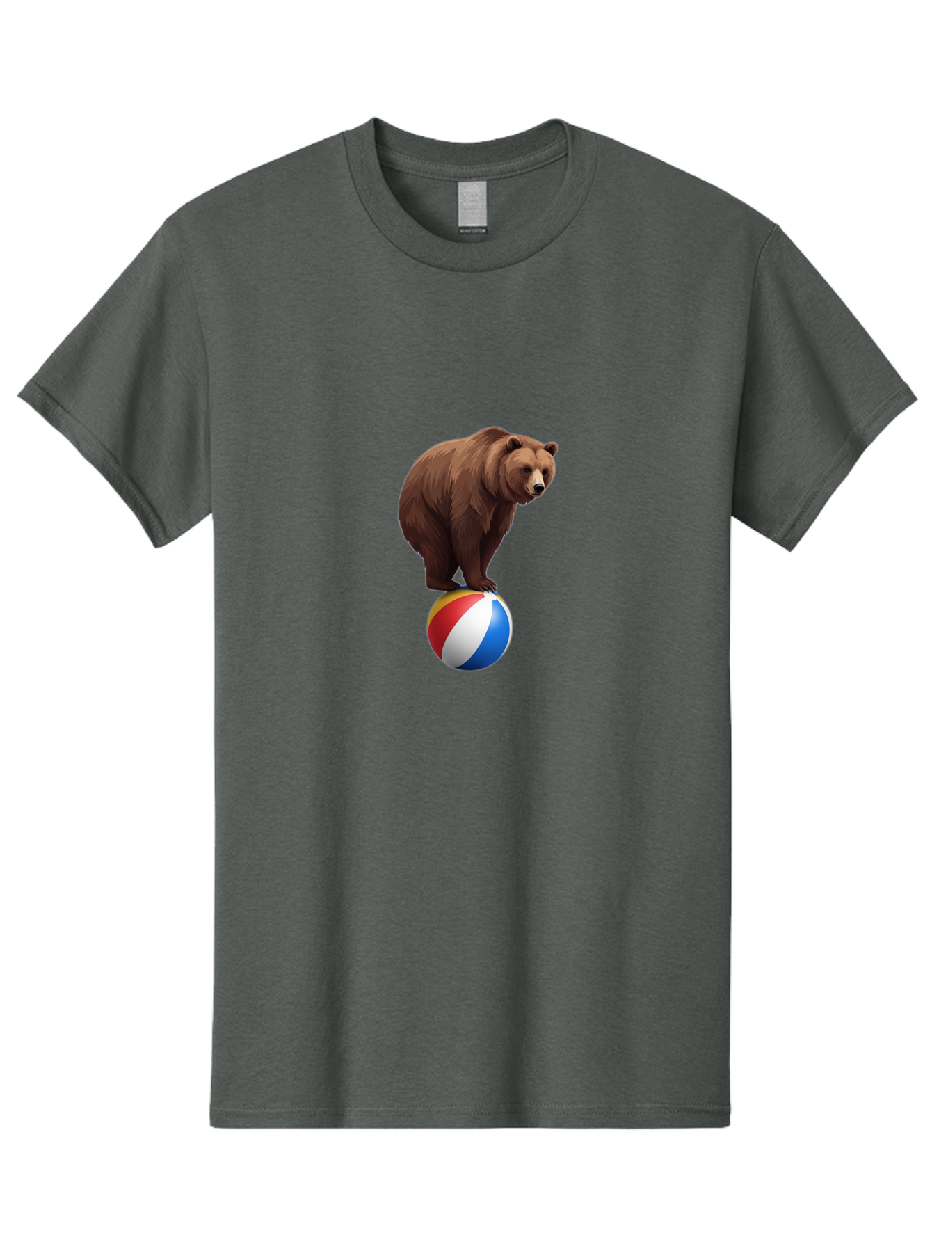 Bear-On-Beach-Ball Men'S Graphic Tee, 100% Cotton, Comfortable Casual Summer Wear, Machine Washable, Vintage Camera, Old Camera, Antique Camera, Black Camera, Classic Photography, Photography Equipment, Nostalgic Device, Film Camera, Camera Art Bae862