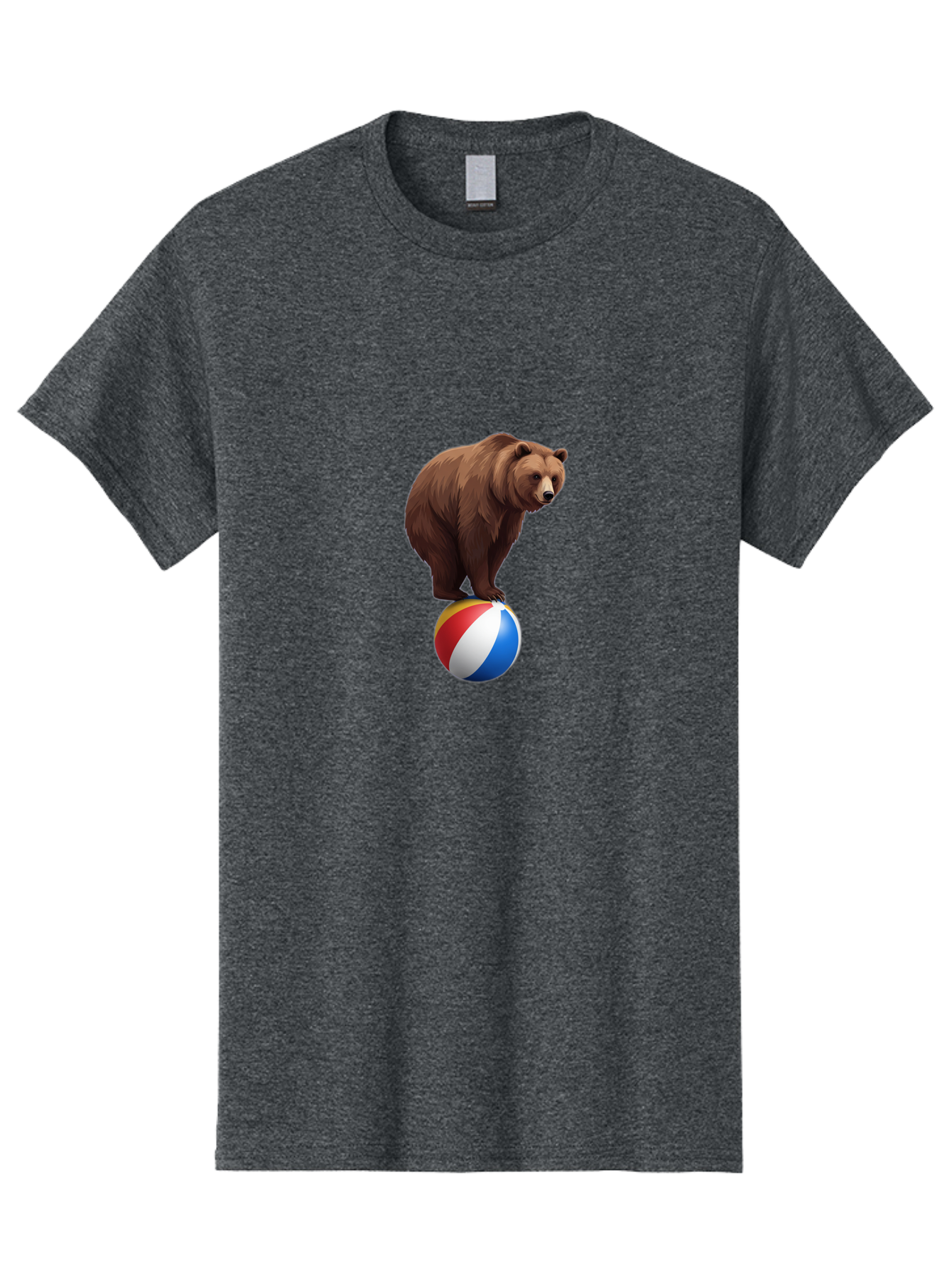 Bear-On-Beach-Ball Men'S Graphic Tee, 100% Cotton, Comfortable Casual Summer Wear, Machine Washable, Vintage Camera, Old Camera, Antique Camera, Black Camera, Classic Photography, Photography Equipment, Nostalgic Device, Film Camera, Camera Art Bae862