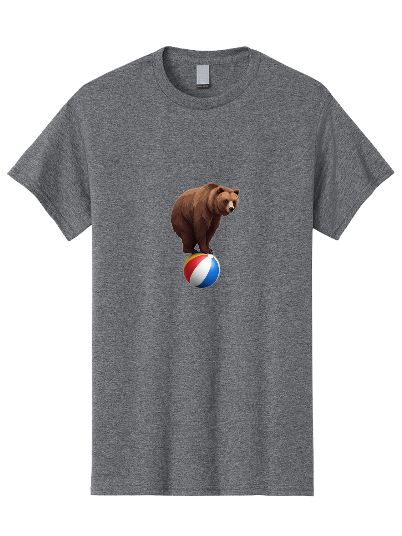 Bear-On-Beach-Ball Men'S Graphic Tee, 100% Cotton, Comfortable Casual Summer Wear, Machine Washable, Vintage Camera, Old Camera, Antique Camera, Black Camera, Classic Photography, Photography Equipment, Nostalgic Device, Film Camera, Camera Art Bae862