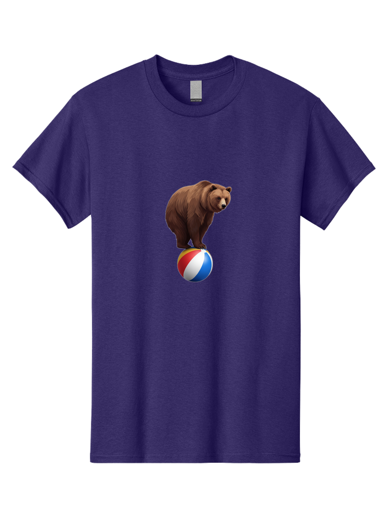 Bear-On-Beach-Ball Men'S Graphic Tee, 100% Cotton, Comfortable Casual Summer Wear, Machine Washable, Vintage Camera, Old Camera, Antique Camera, Black Camera, Classic Photography, Photography Equipment, Nostalgic Device, Film Camera, Camera Art Bae862