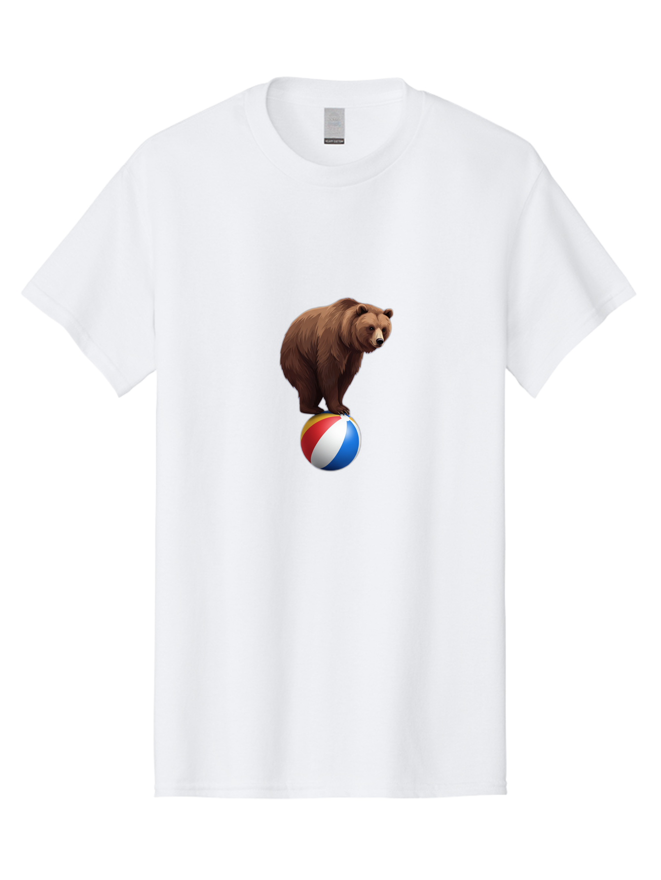 Bear-On-Beach-Ball Men'S Graphic Tee, 100% Cotton, Comfortable Casual Summer Wear, Machine Washable, Vintage Camera, Old Camera, Antique Camera, Black Camera, Classic Photography, Photography Equipment, Nostalgic Device, Film Camera, Camera Art Bae862