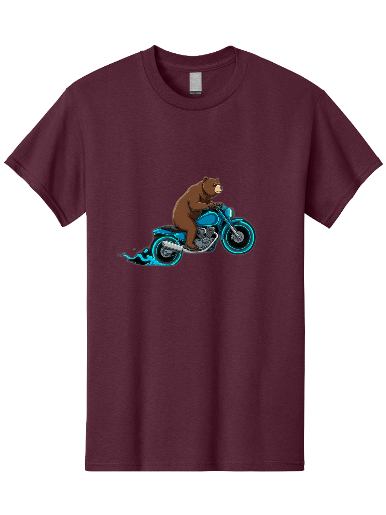Bear-Riding-Motorcycle-2 Men'S Graphic Tee, 100% Cotton, Comfortable Casual Summer Wear, Machine Washable, Vintage Camera, Old Camera, Antique Camera, Black Camera, Classic Photography, Photography Equipment, Nostalgic Device, Film Camera, Bae864