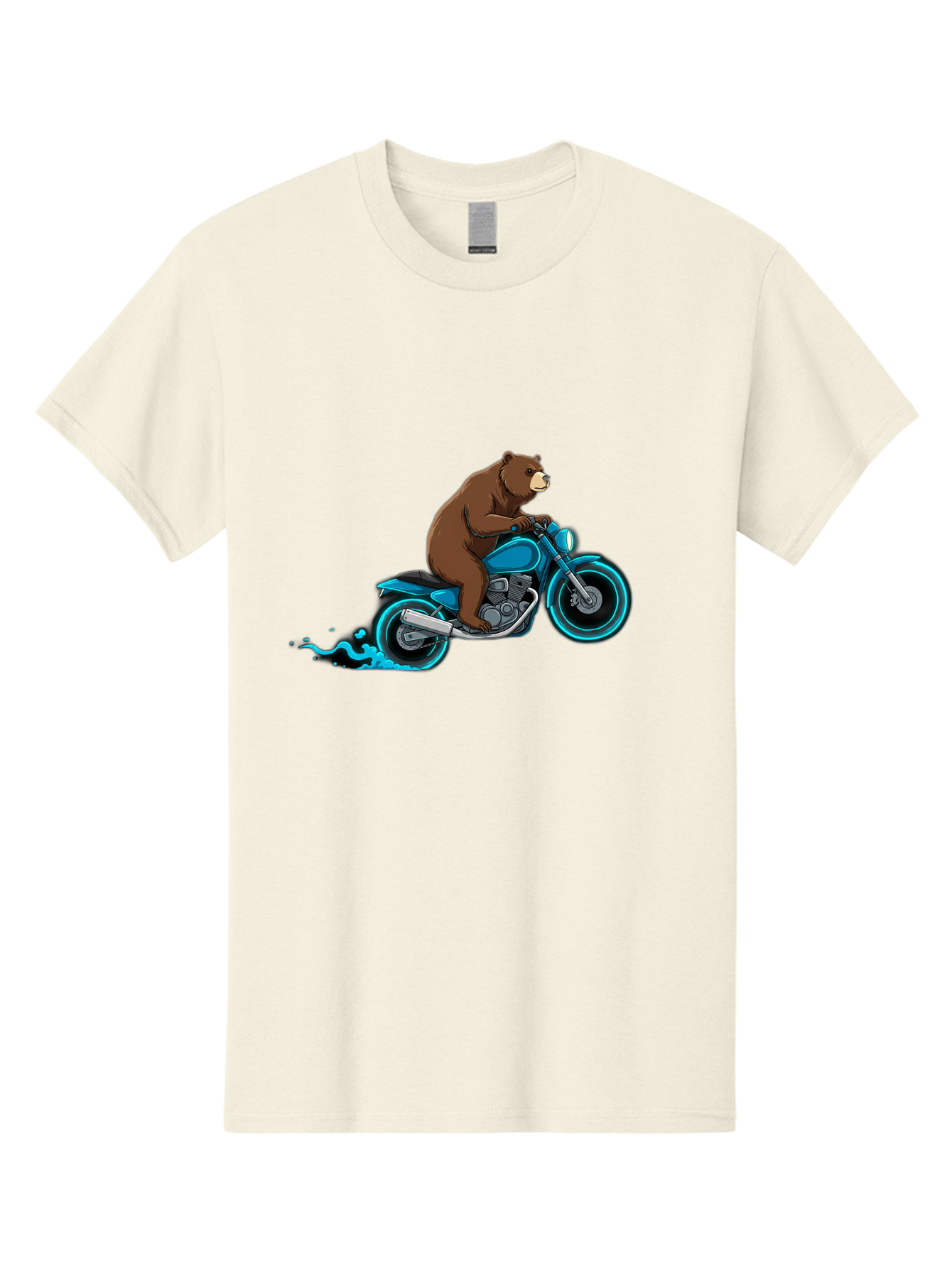 Bear-Riding-Motorcycle-2 Men'S Graphic Tee, 100% Cotton, Comfortable Casual Summer Wear, Machine Washable, Vintage Camera, Old Camera, Antique Camera, Black Camera, Classic Photography, Photography Equipment, Nostalgic Device, Film Camera, Bae864