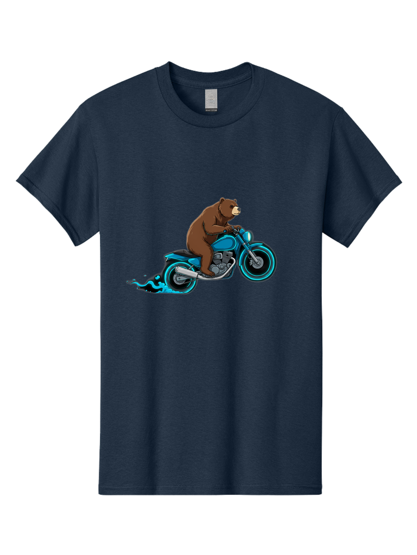 Bear-Riding-Motorcycle-2 Men'S Graphic Tee, 100% Cotton, Comfortable Casual Summer Wear, Machine Washable, Vintage Camera, Old Camera, Antique Camera, Black Camera, Classic Photography, Photography Equipment, Nostalgic Device, Film Camera, Bae864