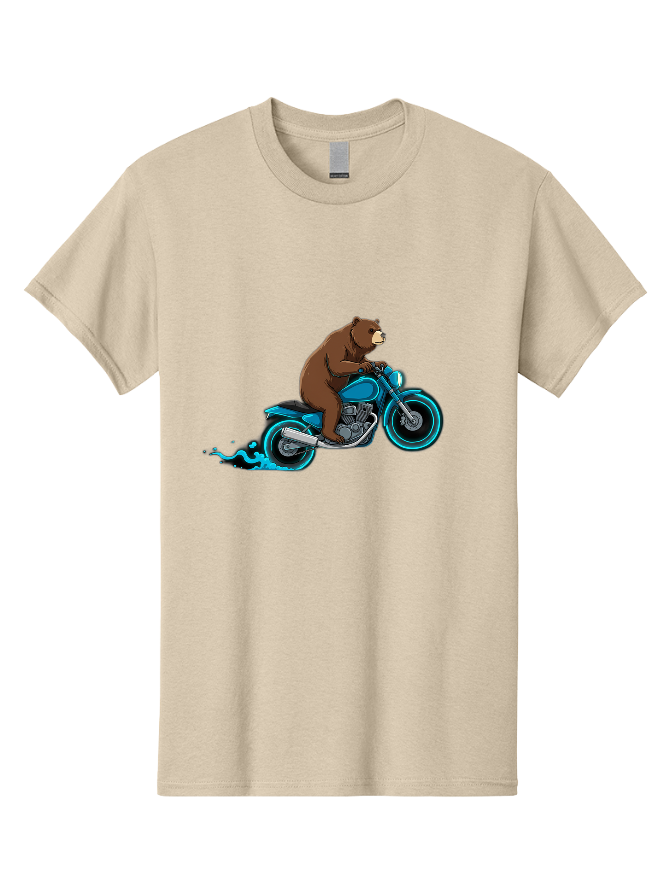 Bear-Riding-Motorcycle-2 Men'S Graphic Tee, 100% Cotton, Comfortable Casual Summer Wear, Machine Washable, Vintage Camera, Old Camera, Antique Camera, Black Camera, Classic Photography, Photography Equipment, Nostalgic Device, Film Camera, Bae864