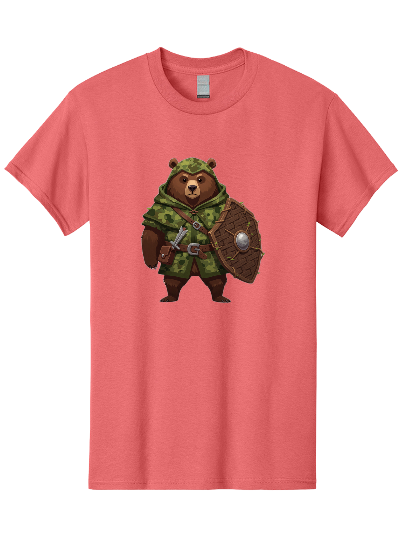 Bear-Warrior-1 Men'S Graphic Tee, 100% Cotton, Comfortable Casual Summer Wear, Machine Washable, Vintage Camera, Old Camera, Antique Camera, Black Camera, Classic Photography, Photography Equipment, Nostalgic Device, Film Camera, Camera Art Bae867