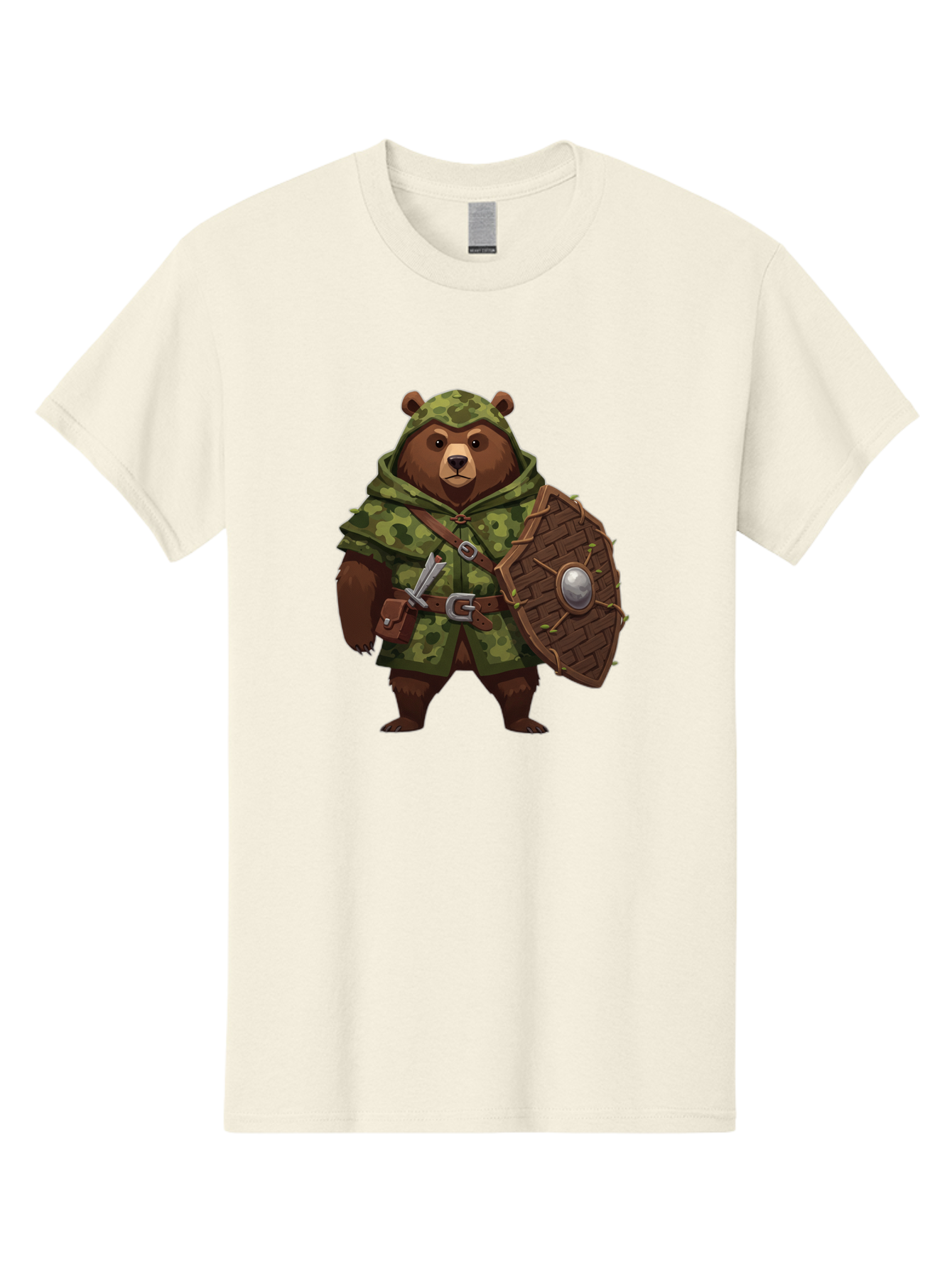 Bear-Warrior-1 Men'S Graphic Tee, 100% Cotton, Comfortable Casual Summer Wear, Machine Washable, Vintage Camera, Old Camera, Antique Camera, Black Camera, Classic Photography, Photography Equipment, Nostalgic Device, Film Camera, Camera Art Bae867