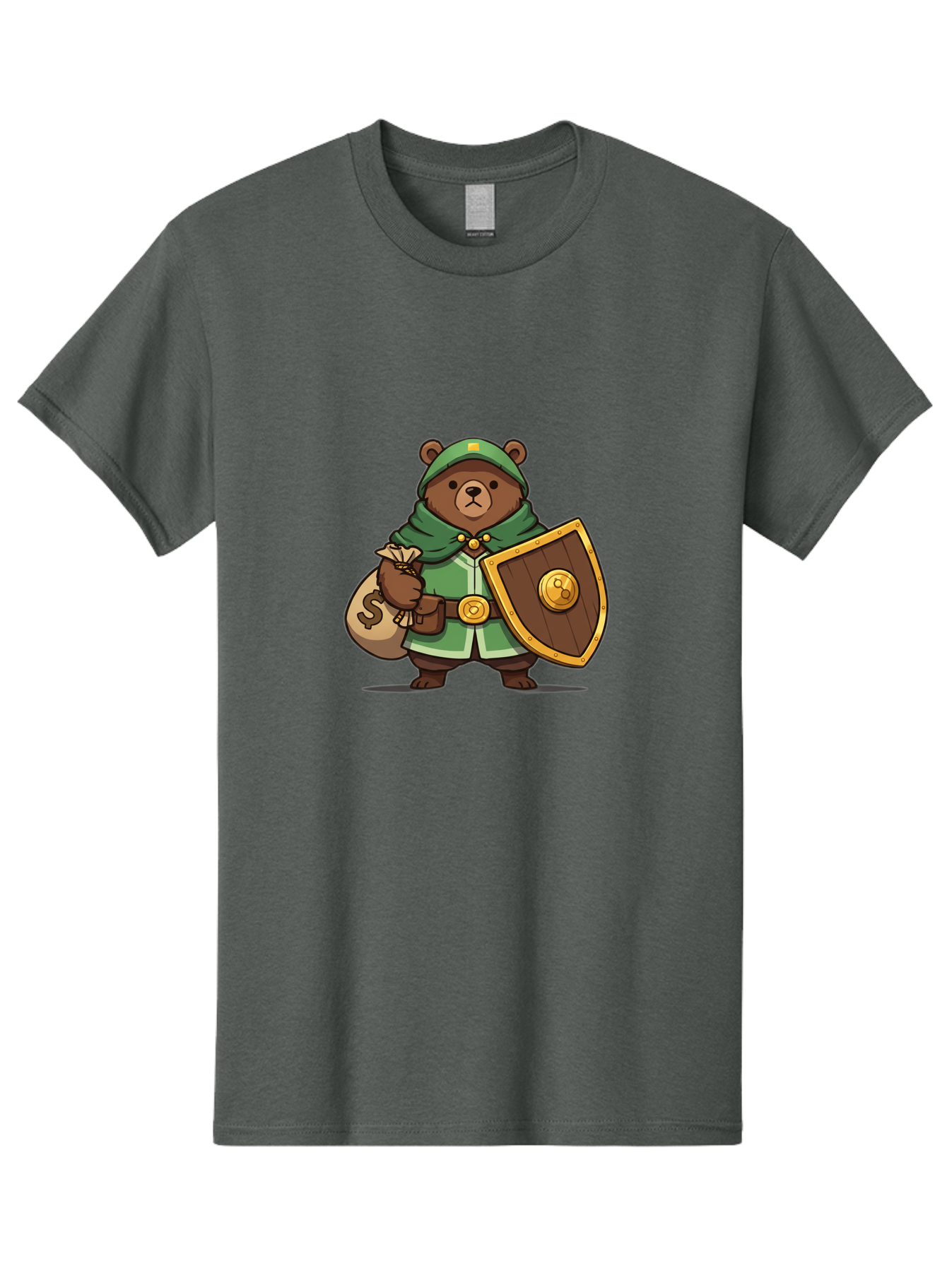 Bear-Warrior-2 Men'S Graphic Tee, 100% Cotton, Comfortable Casual Summer Wear, Machine Washable, Vintage Camera, Old Camera, Antique Camera, Black Camera, Classic Photography, Photography Equipment, Nostalgic Device, Film Camera, Camera Art Bae868