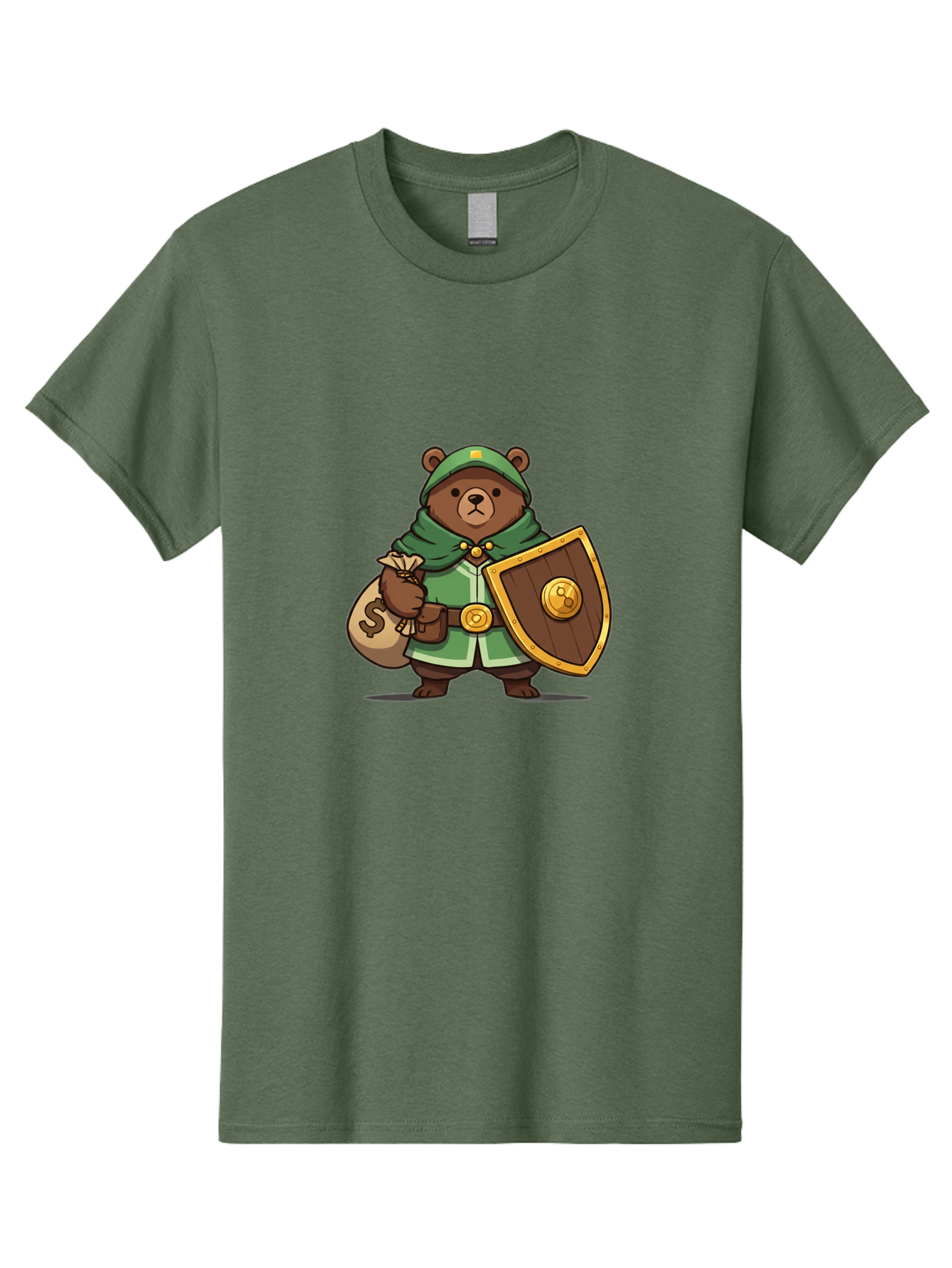 Bear-Warrior-2 Men'S Graphic Tee, 100% Cotton, Comfortable Casual Summer Wear, Machine Washable, Vintage Camera, Old Camera, Antique Camera, Black Camera, Classic Photography, Photography Equipment, Nostalgic Device, Film Camera, Camera Art Bae868
