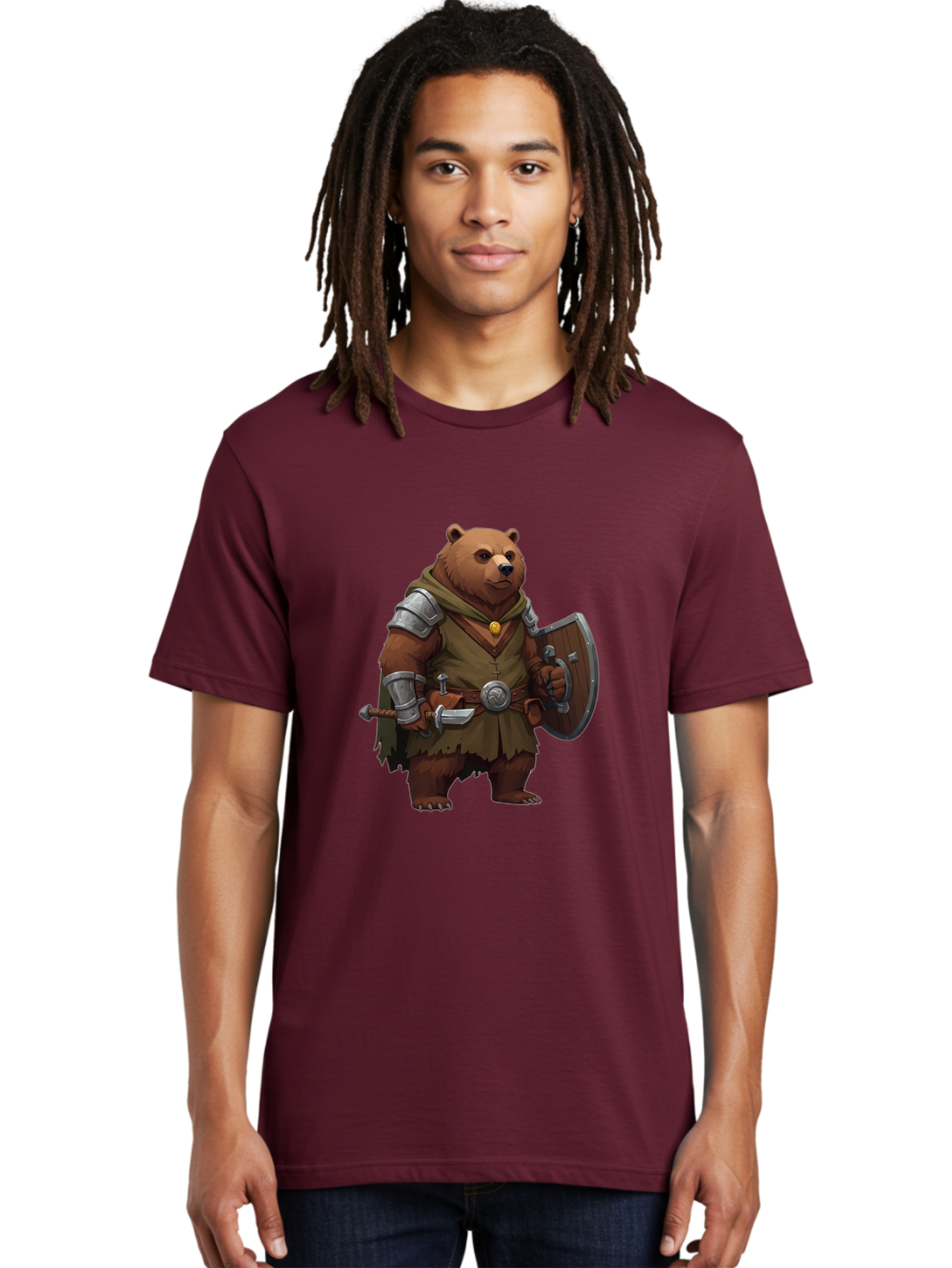 Bear-Warrior Men'S Graphic Tee, 100% Cotton, Comfortable Casual Summer Wear, Machine Washable, Vintage Camera, Old Camera, Antique Camera, Black Camera, Classic Photography, Photography Equipment, Nostalgic Device, Film Camera, Camera Art Bae869