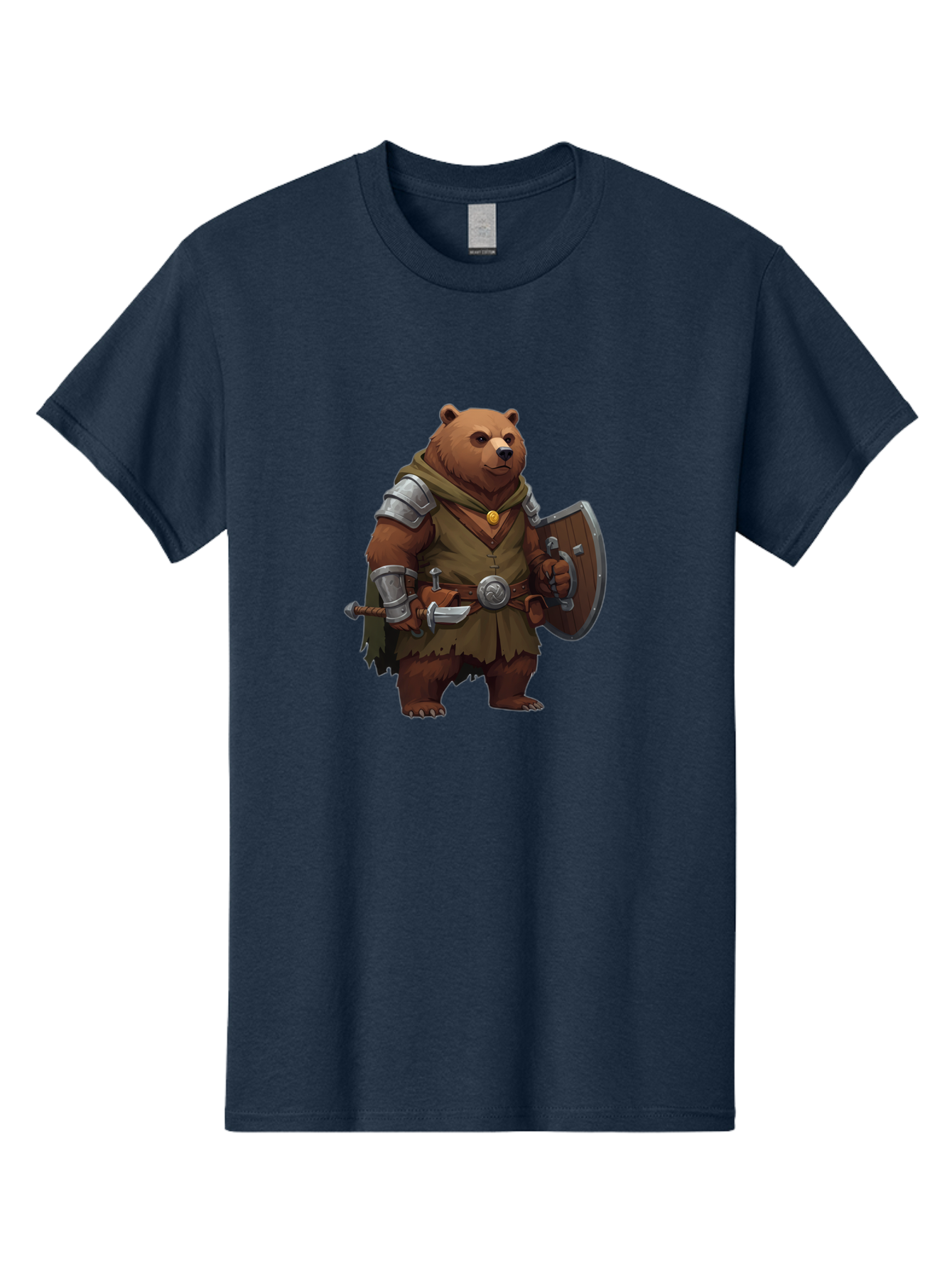 Bear-Warrior Men'S Graphic Tee, 100% Cotton, Comfortable Casual Summer Wear, Machine Washable, Vintage Camera, Old Camera, Antique Camera, Black Camera, Classic Photography, Photography Equipment, Nostalgic Device, Film Camera, Camera Art Bae869