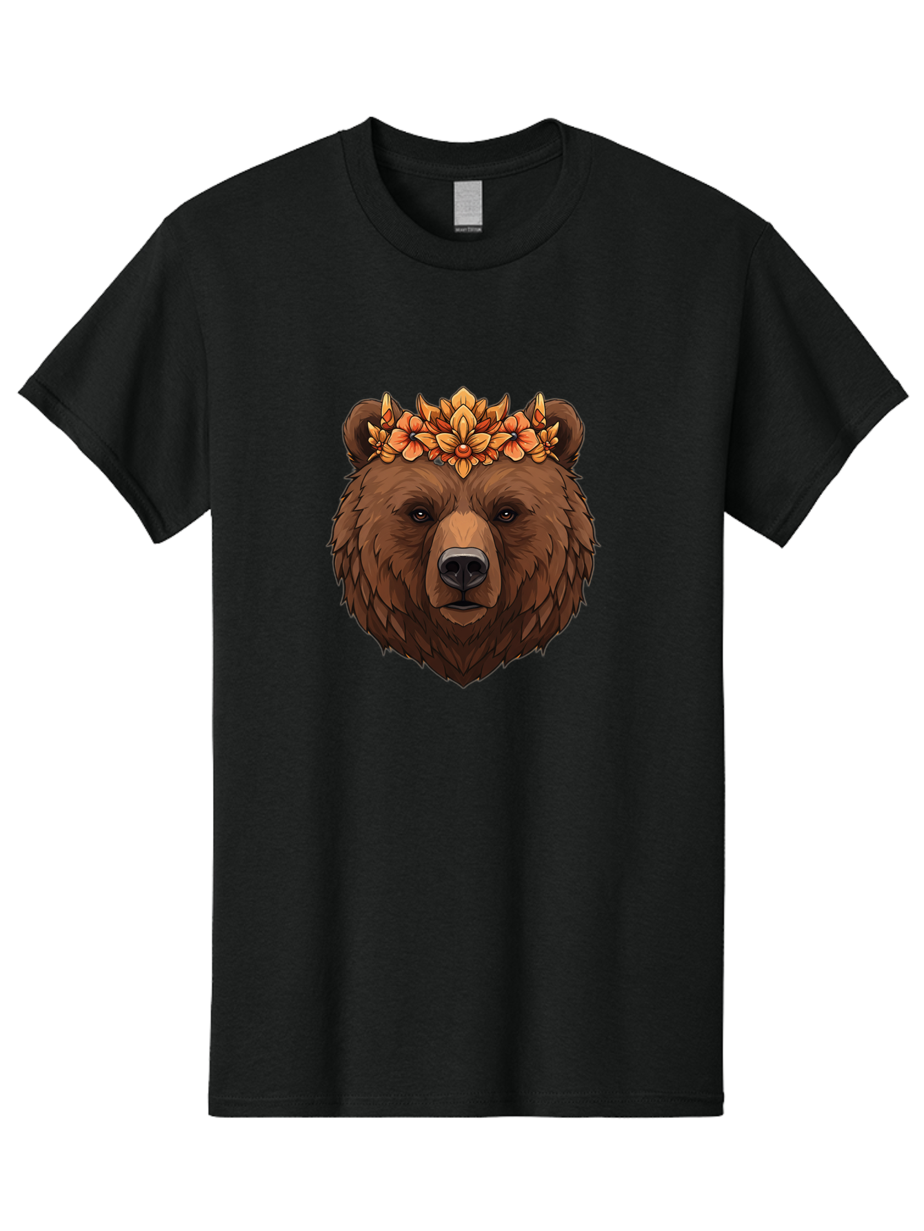 Bear-With-Floral-Crown Men'S Graphic Tee, 100% Cotton, Comfortable Casual Summer Wear, Machine Washable, Vintage Camera, Old Camera, Antique Camera, Black Camera, Classic Photography, Photography Equipment, Nostalgic Device, Film Camera, Camera Art Bae872