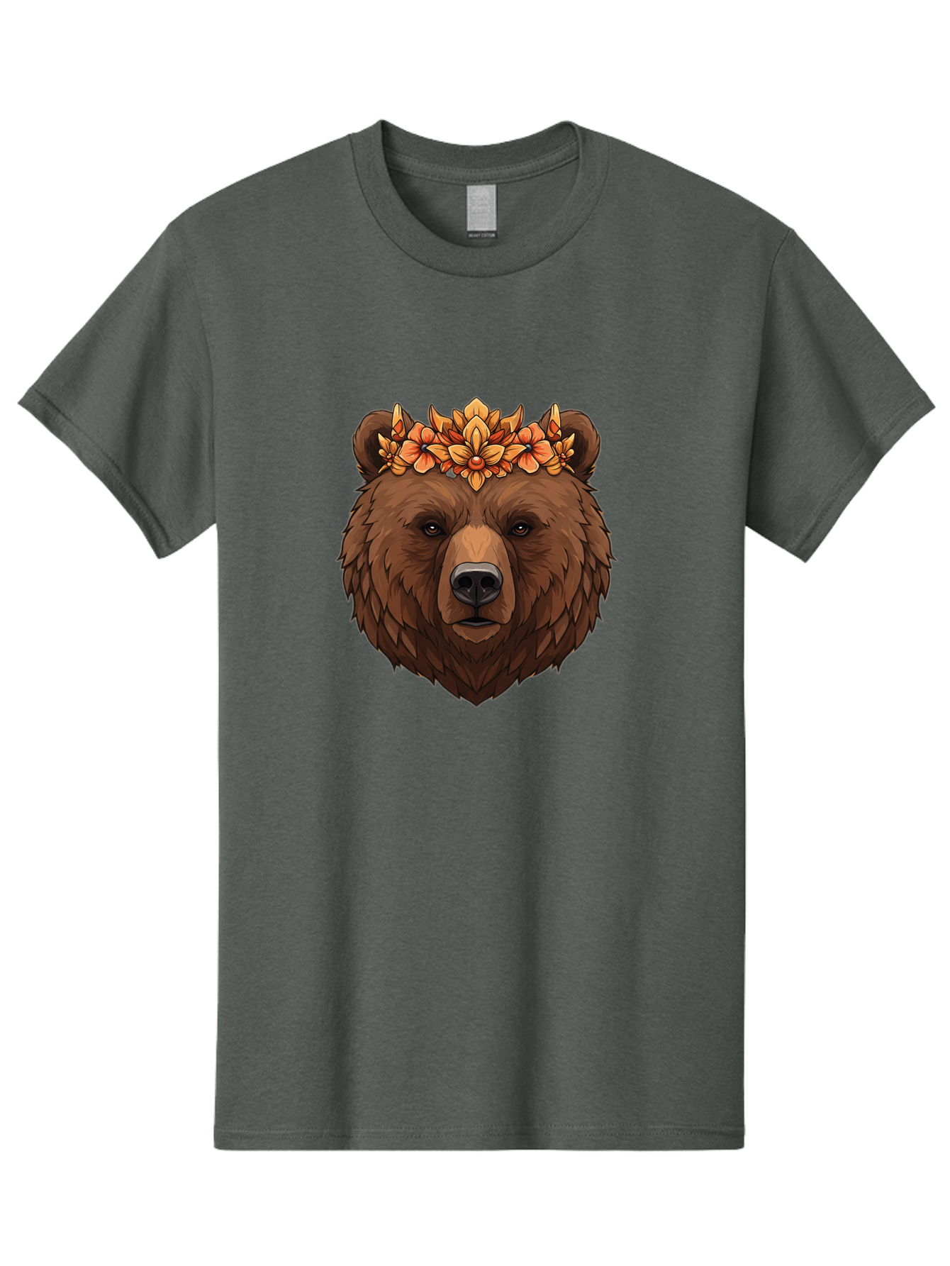 Bear-With-Floral-Crown Men'S Graphic Tee, 100% Cotton, Comfortable Casual Summer Wear, Machine Washable, Vintage Camera, Old Camera, Antique Camera, Black Camera, Classic Photography, Photography Equipment, Nostalgic Device, Film Camera, Camera Art Bae872