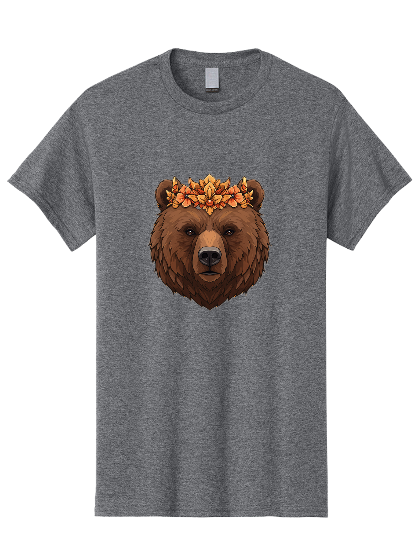 Bear-With-Floral-Crown Men'S Graphic Tee, 100% Cotton, Comfortable Casual Summer Wear, Machine Washable, Vintage Camera, Old Camera, Antique Camera, Black Camera, Classic Photography, Photography Equipment, Nostalgic Device, Film Camera, Camera Art Bae872