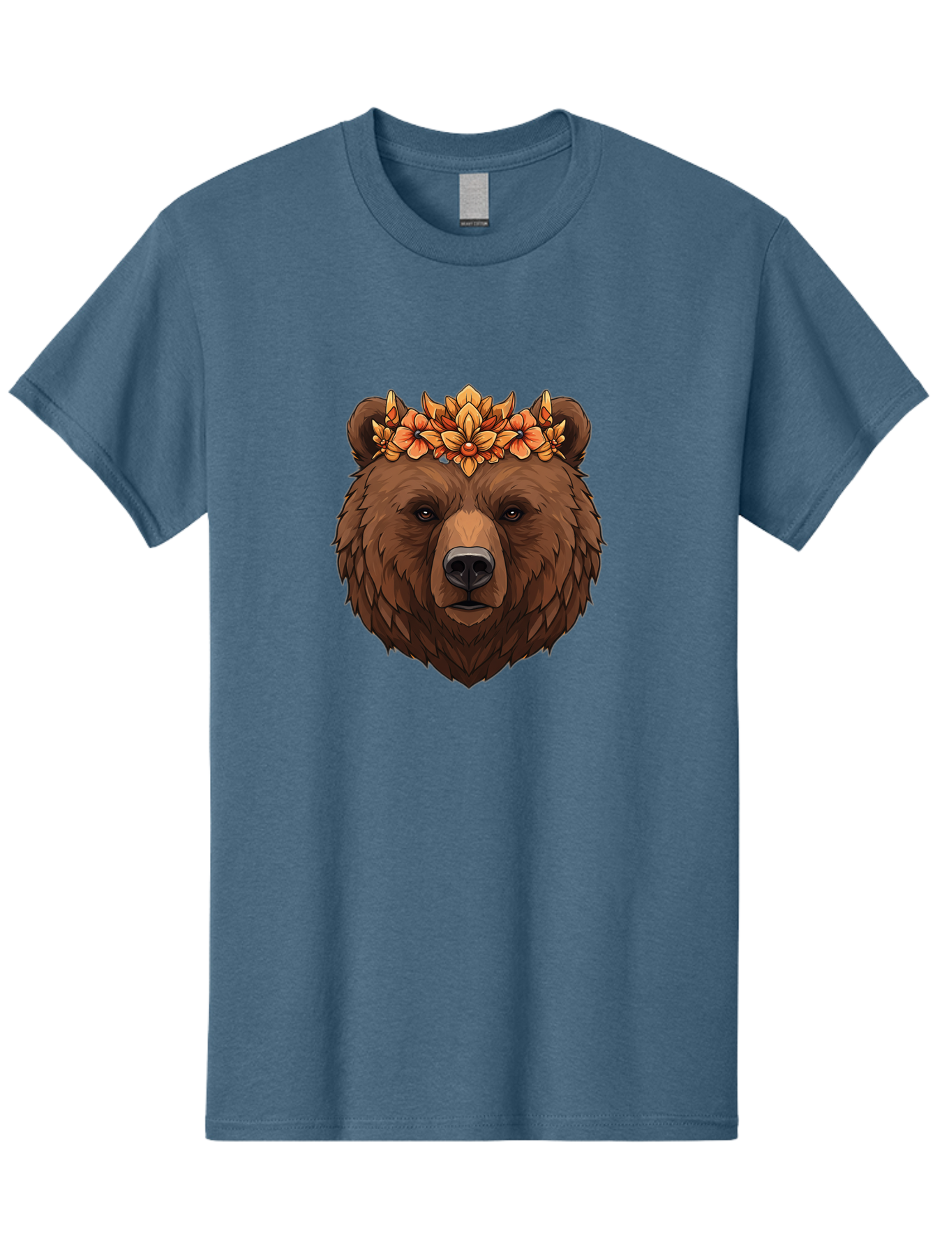 Bear-With-Floral-Crown Men'S Graphic Tee, 100% Cotton, Comfortable Casual Summer Wear, Machine Washable, Vintage Camera, Old Camera, Antique Camera, Black Camera, Classic Photography, Photography Equipment, Nostalgic Device, Film Camera, Camera Art Bae872