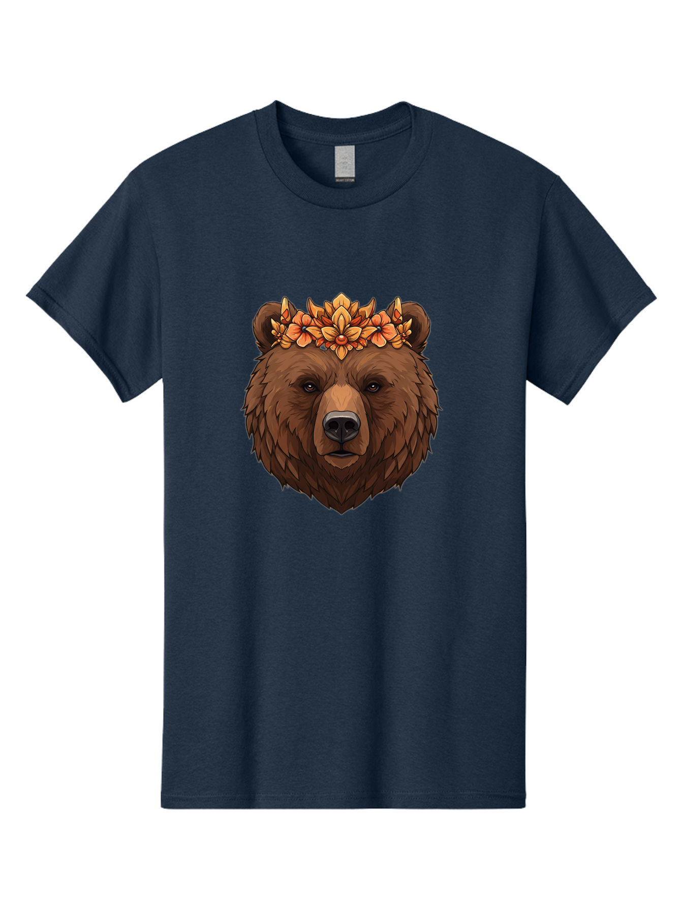 Bear-With-Floral-Crown Men'S Graphic Tee, 100% Cotton, Comfortable Casual Summer Wear, Machine Washable, Vintage Camera, Old Camera, Antique Camera, Black Camera, Classic Photography, Photography Equipment, Nostalgic Device, Film Camera, Camera Art Bae872
