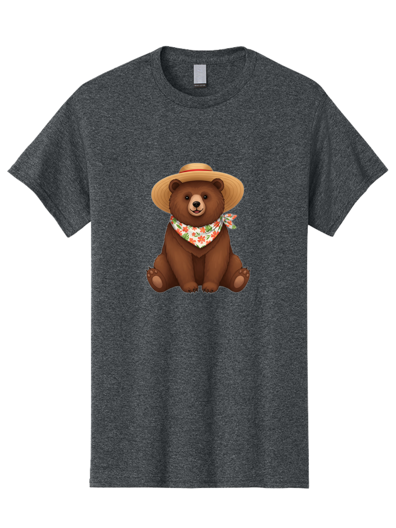 Bear-With-Hat-And-Bandana Men'S Graphic Tee, 100% Cotton, Comfortable Casual Summer Wear, Machine Washable, Vintage Camera, Old Camera, Antique Camera, Black Camera, Classic Photography, Photography Equipment, Nostalgic Device, Film Camera, Bae876