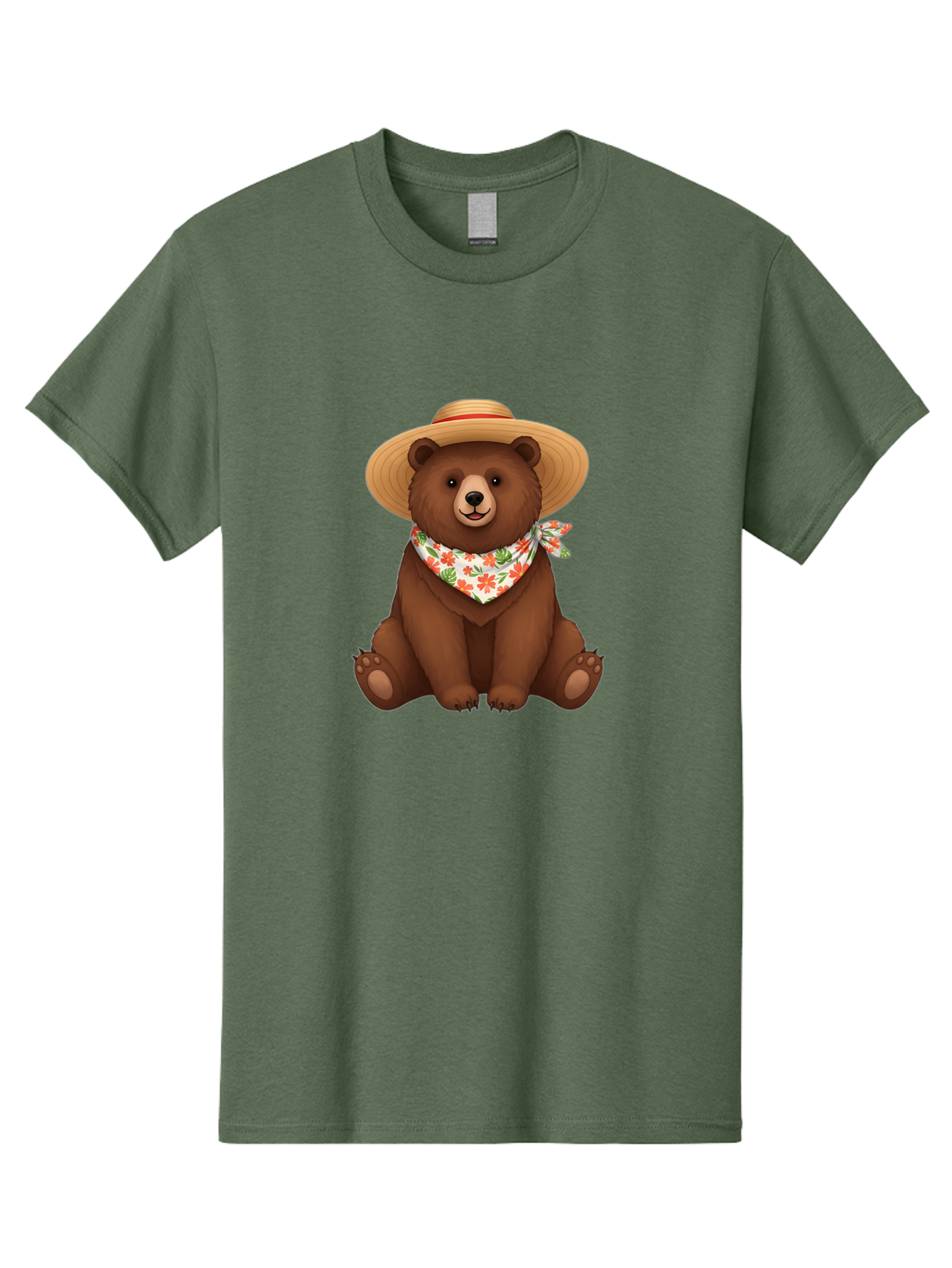 Bear-With-Hat-And-Bandana Men'S Graphic Tee, 100% Cotton, Comfortable Casual Summer Wear, Machine Washable, Vintage Camera, Old Camera, Antique Camera, Black Camera, Classic Photography, Photography Equipment, Nostalgic Device, Film Camera, Bae876