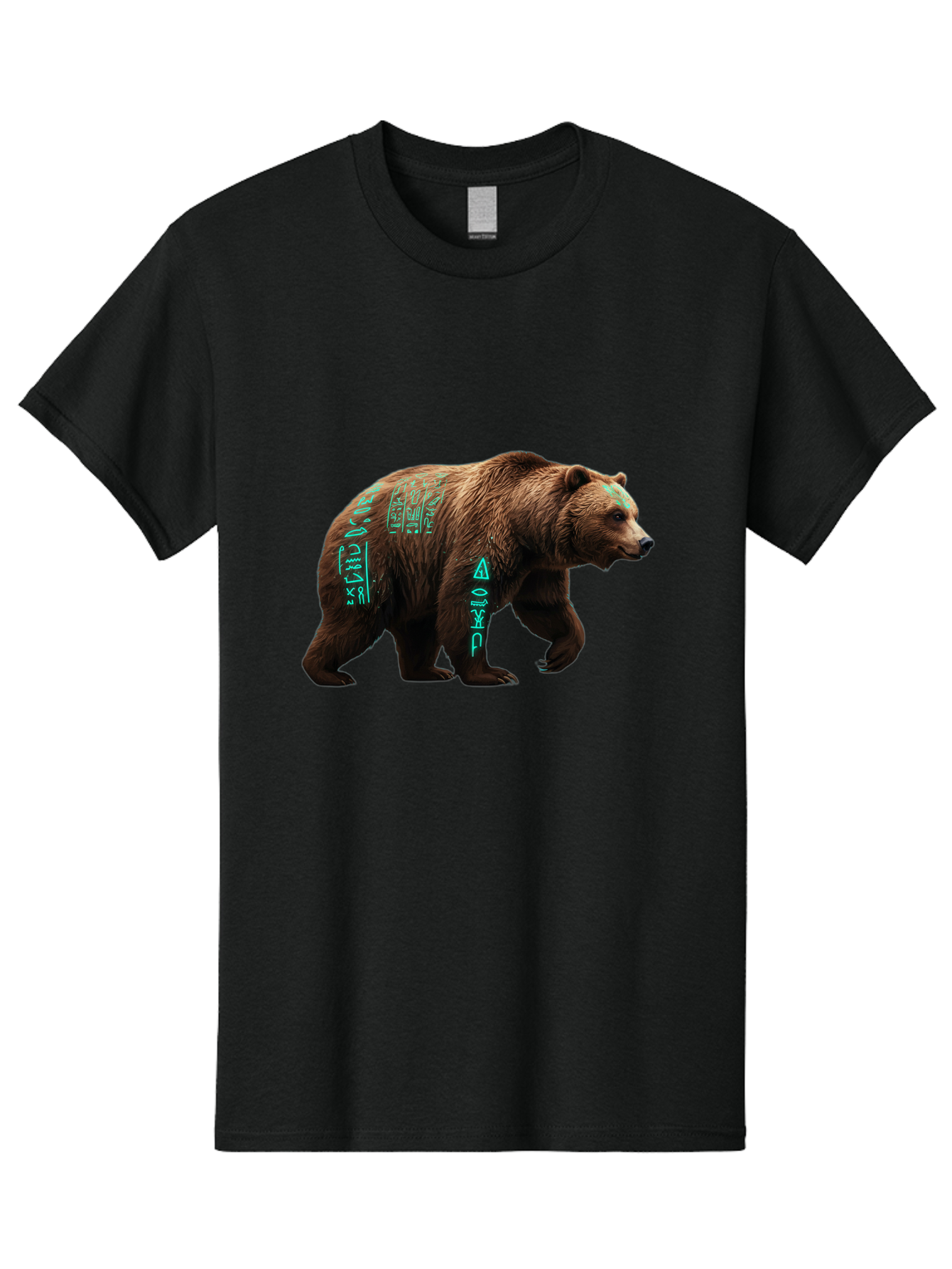 Bear-With-Hieroglyphics Men'S Graphic Tee, 100% Cotton, Comfortable Casual Summer Wear, Machine Washable, Vintage Camera, Old Camera, Antique Camera, Black Camera, Classic Photography, Photography Equipment, Nostalgic Device, Film Camera, Bae877